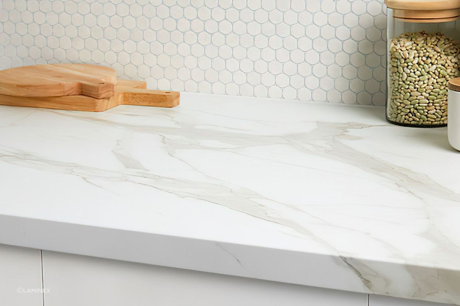 Laminate benchtop.