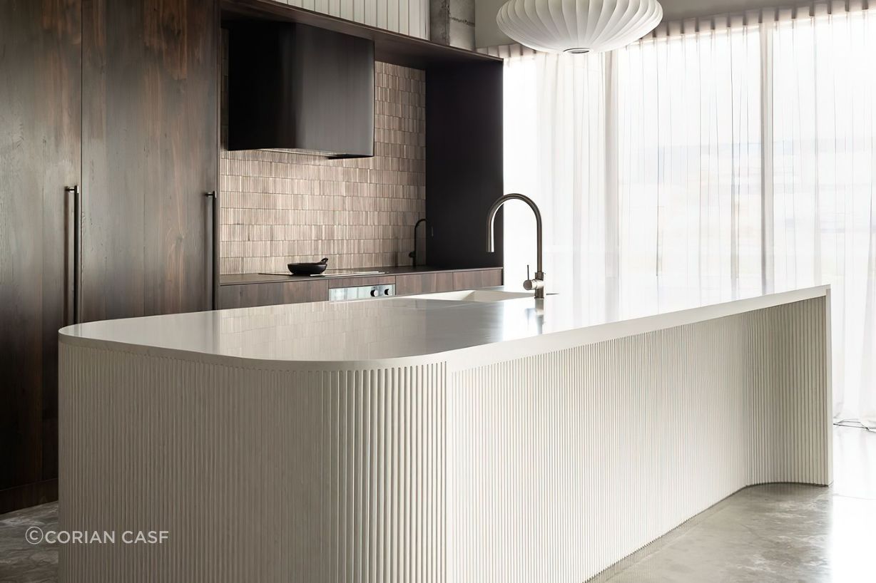 Arcrylic benchtop.