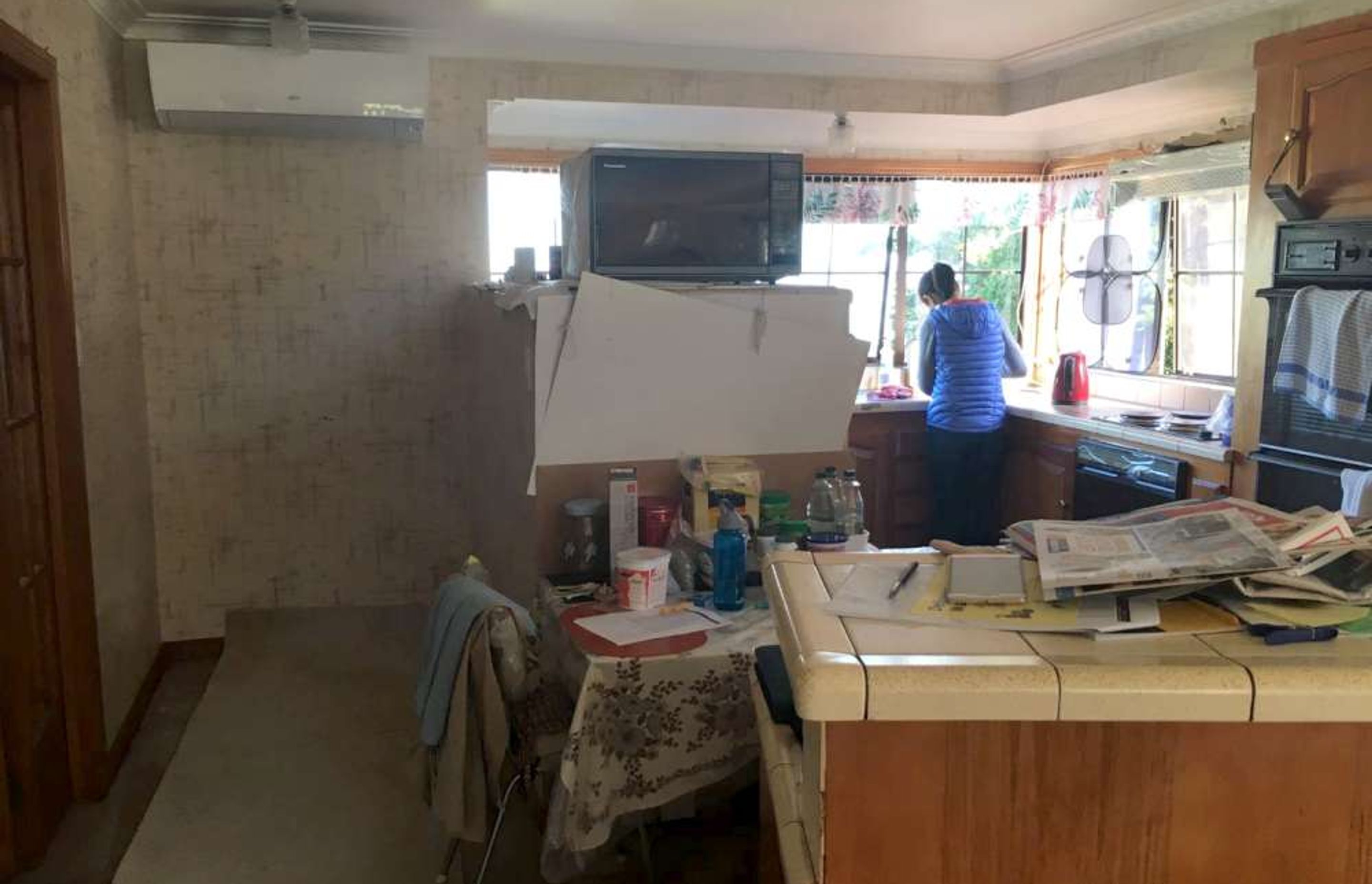 BEFORE The kitchen was renovated