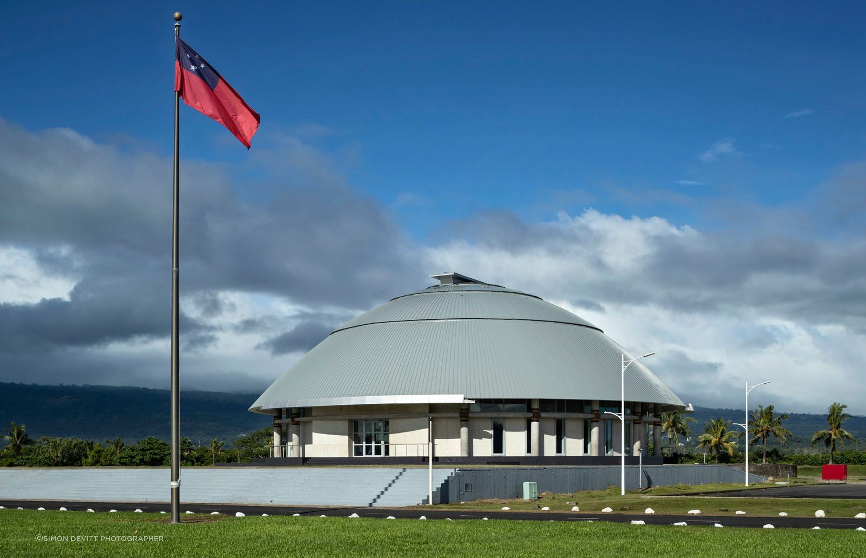 Samoan Parliament House, Apia, Samoa, designed by Guida Moseley Brown Architects.