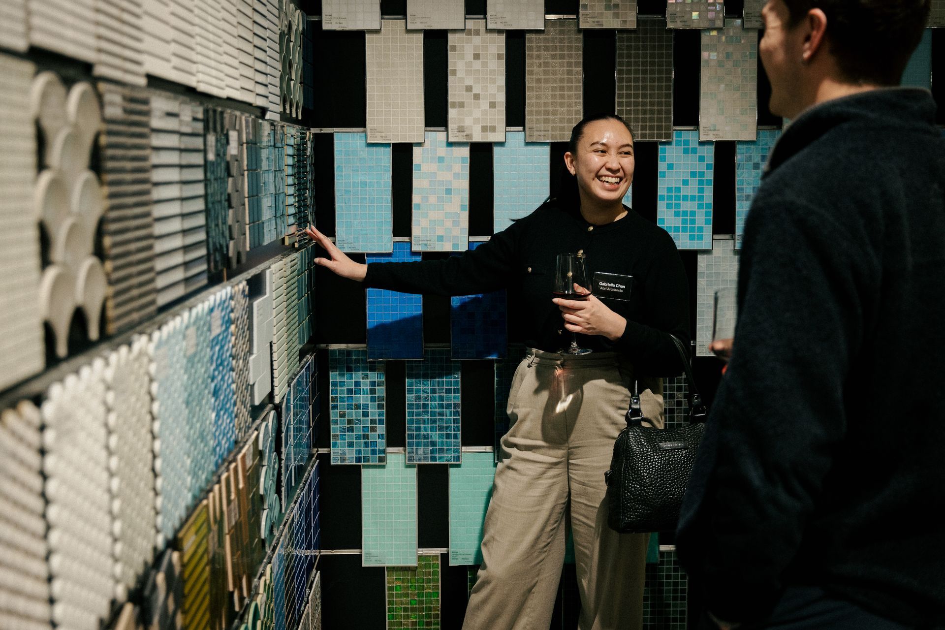 A selection of the many shades of blue available at Tile Space