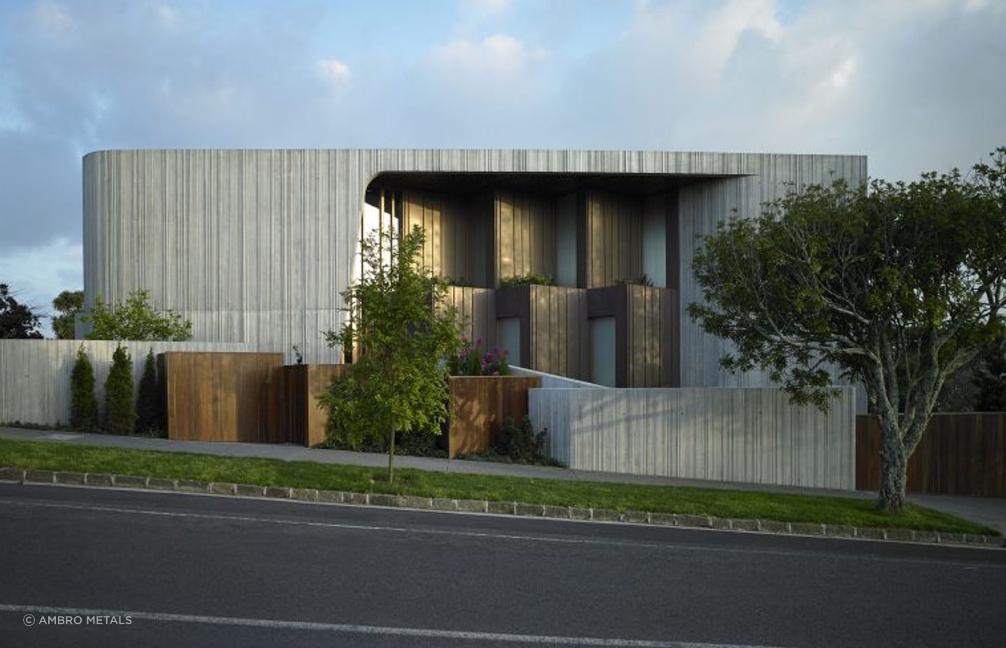 Simply stunning, the Nordic Bronze Pre Patinated Copper Alloy cladding from AURUBIS.