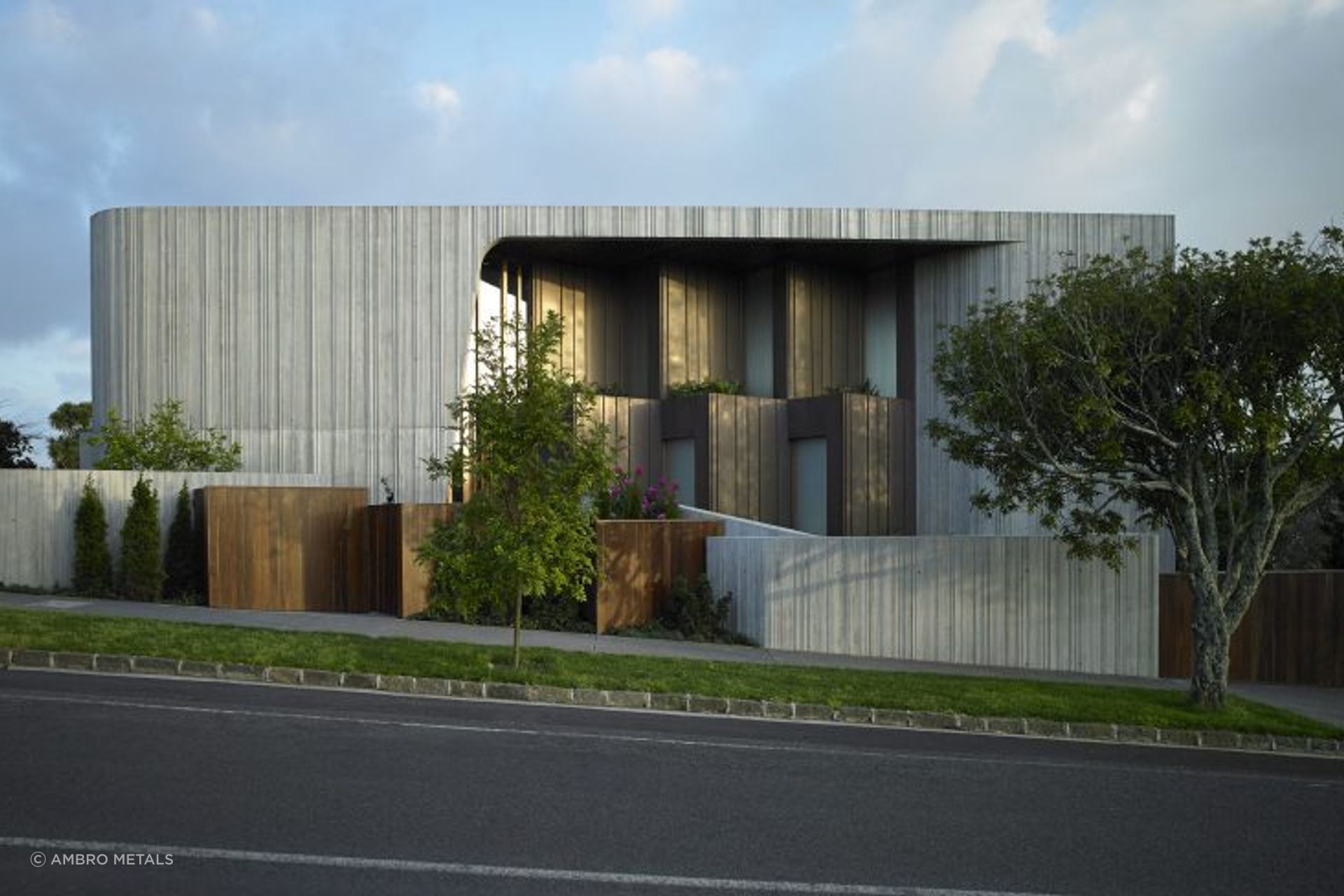 Simply stunning, the Nordic Bronze Pre Patinated Copper Alloy cladding from AURUBIS.