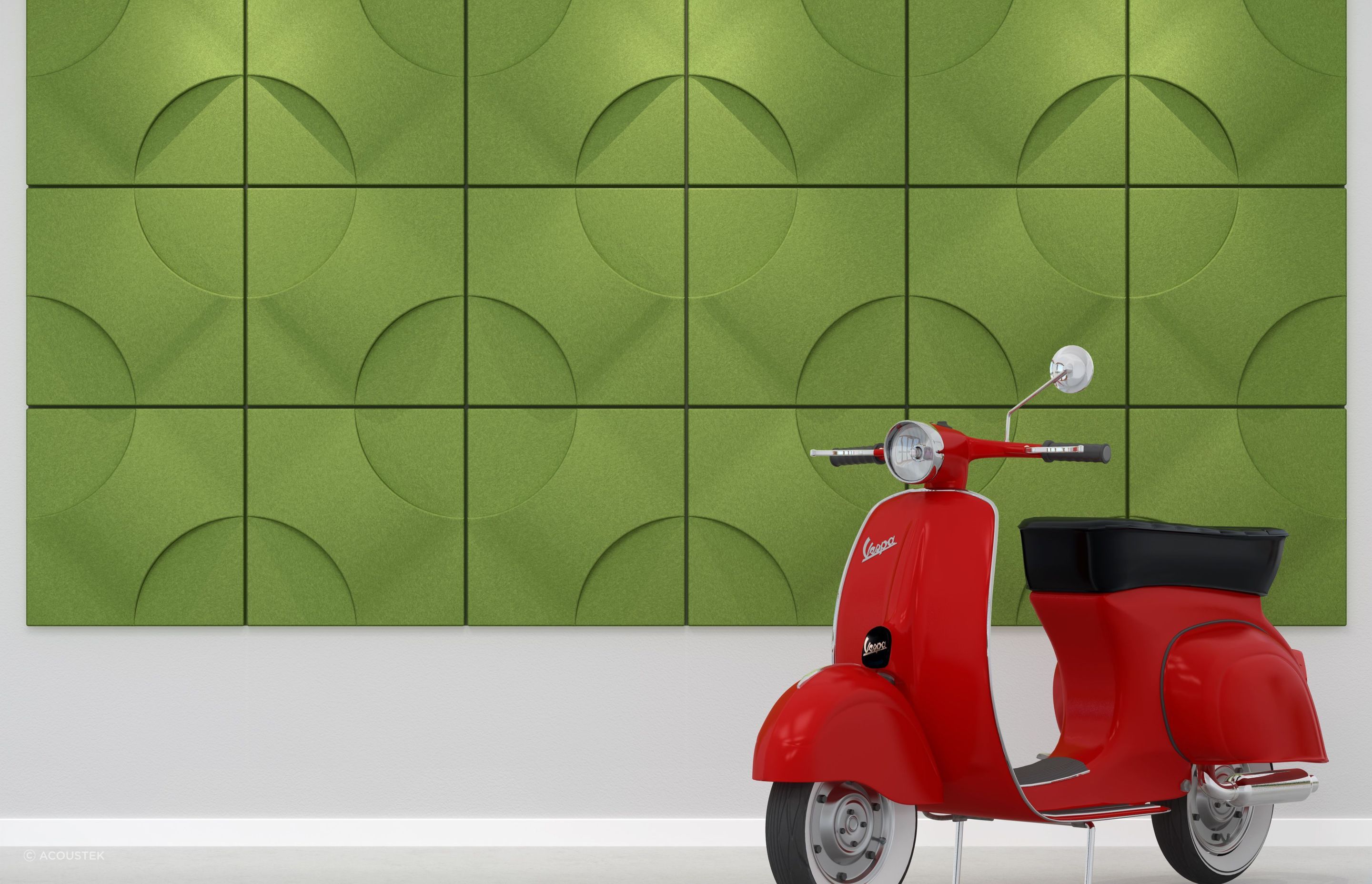 The process of improving sound quality within a space is known as acoustic treatment.