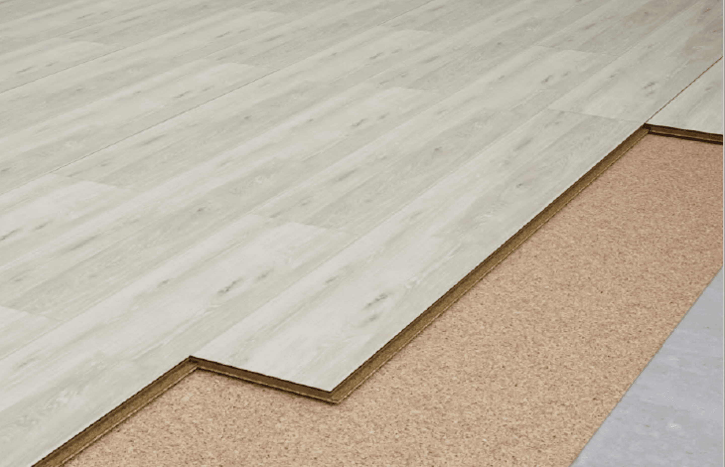 Acoustic cork underlay is an ideal choice for using under all types of hard flooring surfaces.