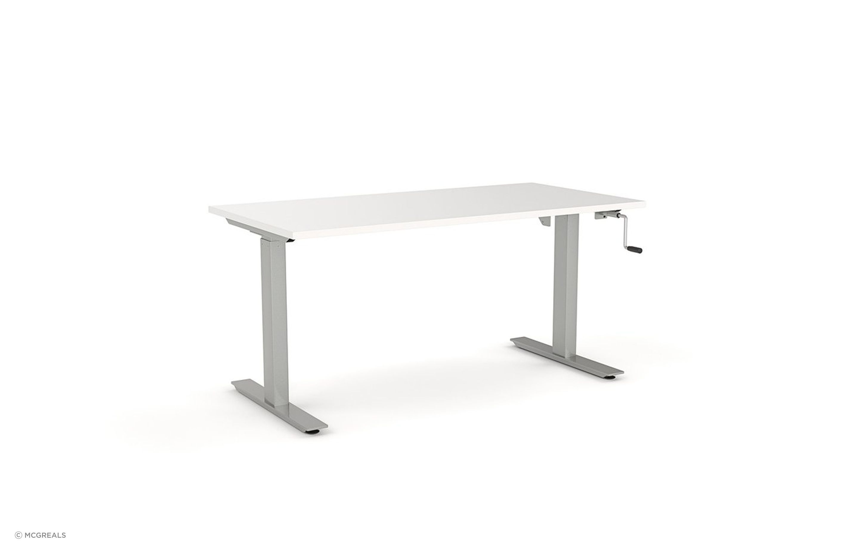 Hand crank desks are a great entry point to the world of adjustable desks.
