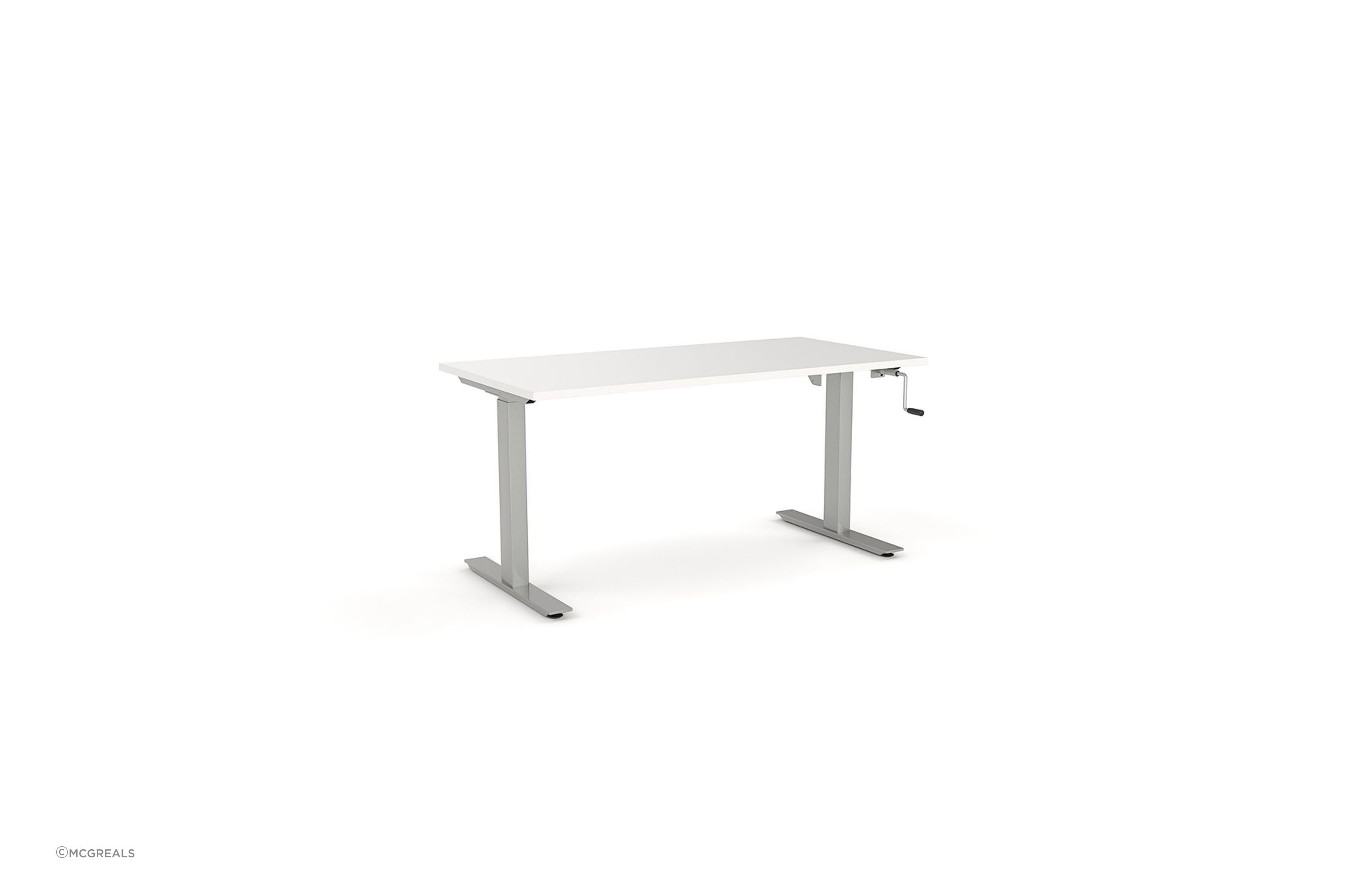Hand crank desks are a great entry point to the world of adjustable desks.