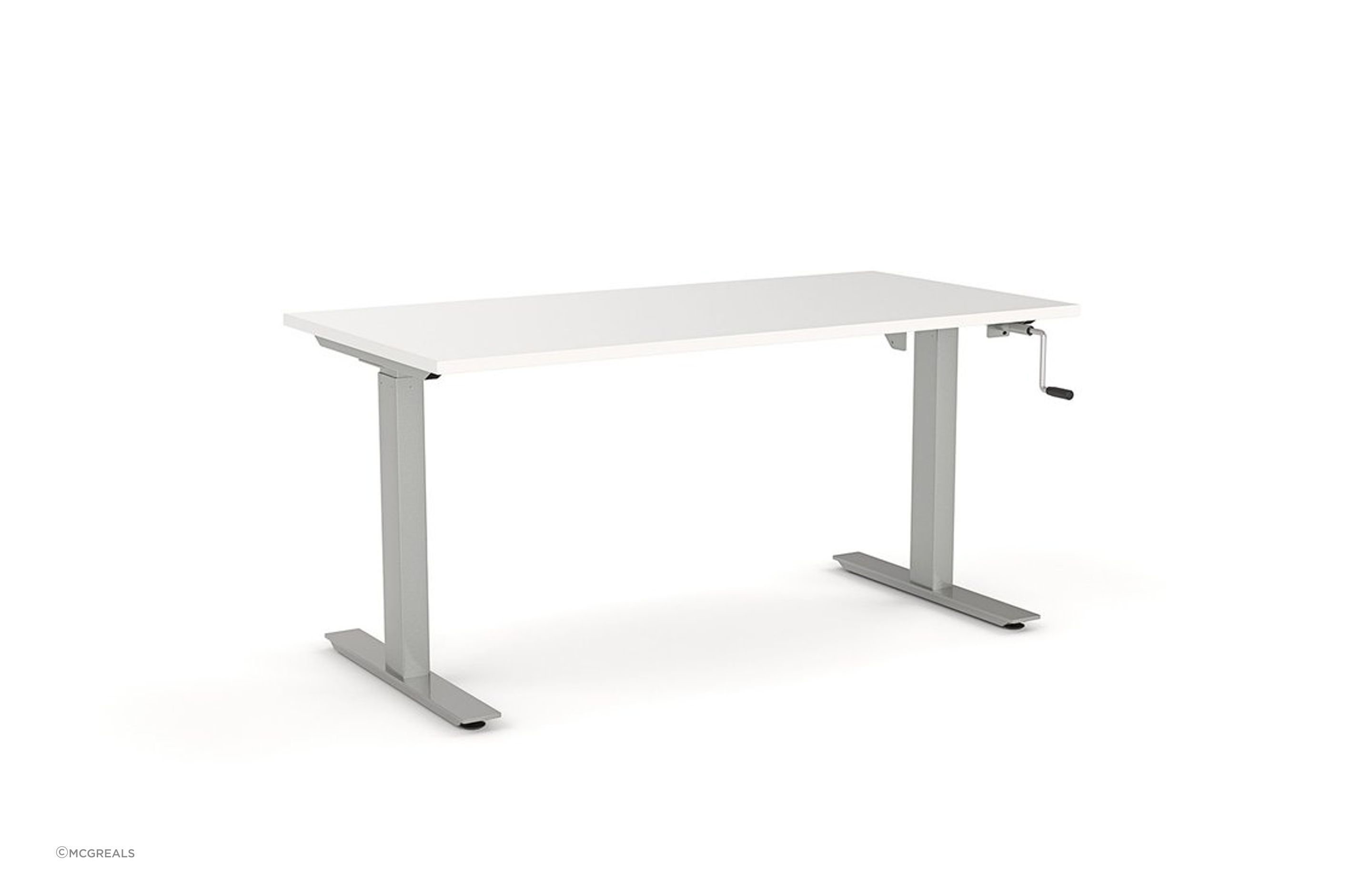 Hand crank desks are a great entry point to the world of adjustable desks.