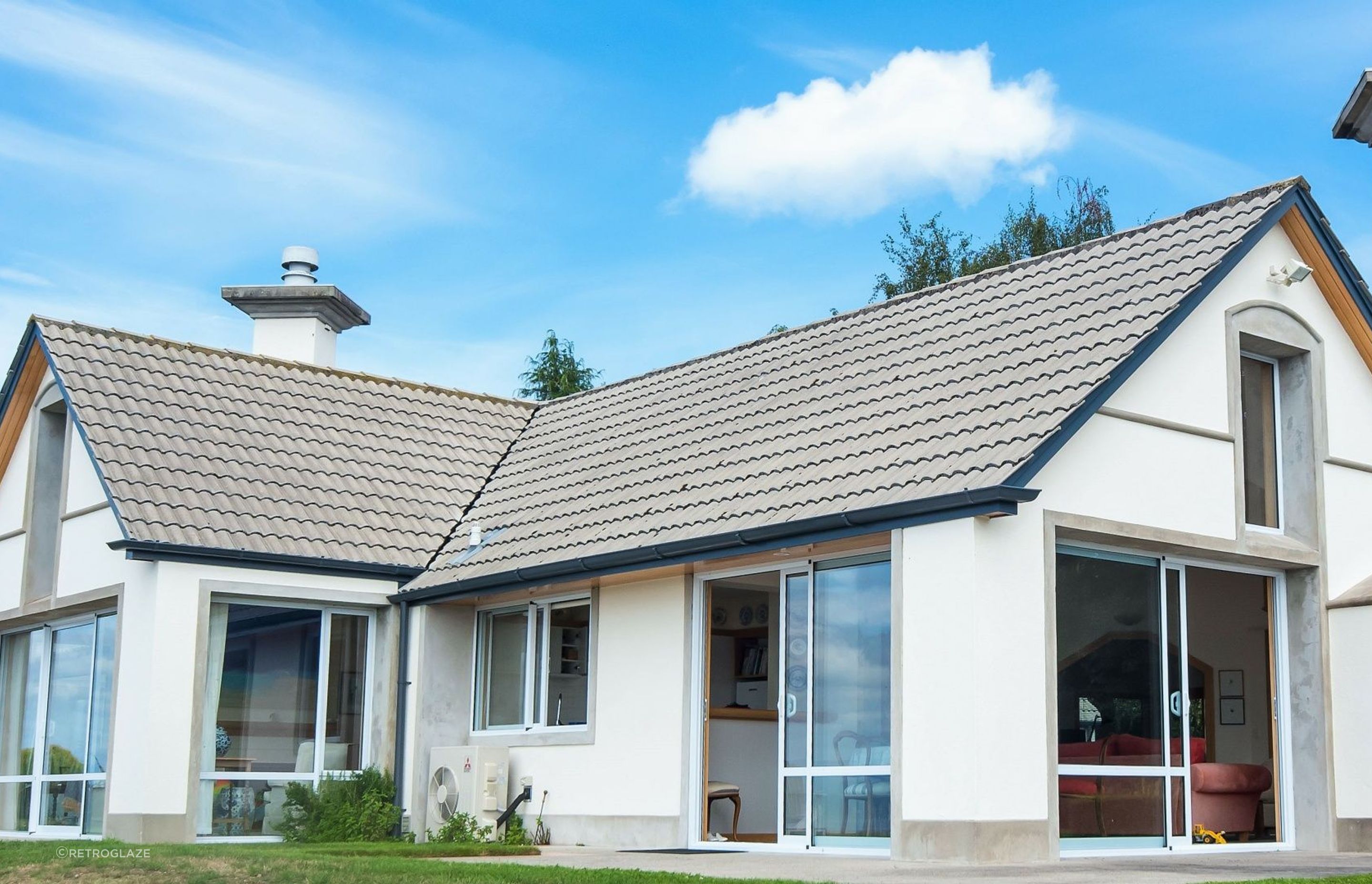 retroGLAZE® Aluminium Retrofit Double Glazing takes this home from cold and damp, to warm and inviting.