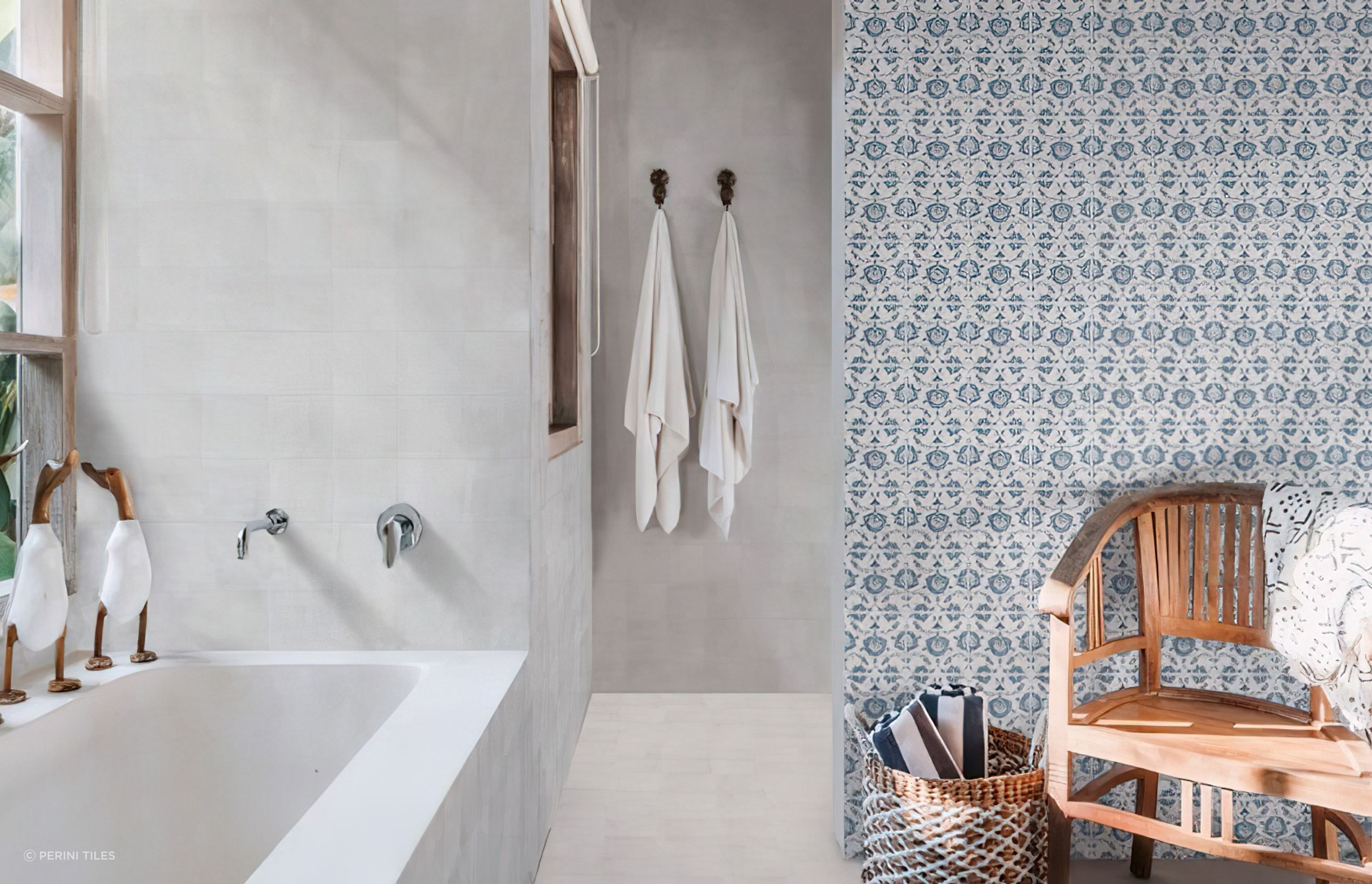 The stunning Alice collection includes a selection of striking pattern tile options as well as matte finished solid coloured tiles, allowing you to mix and match these luxurious options to create a unique look in your new bathroom design scheme.