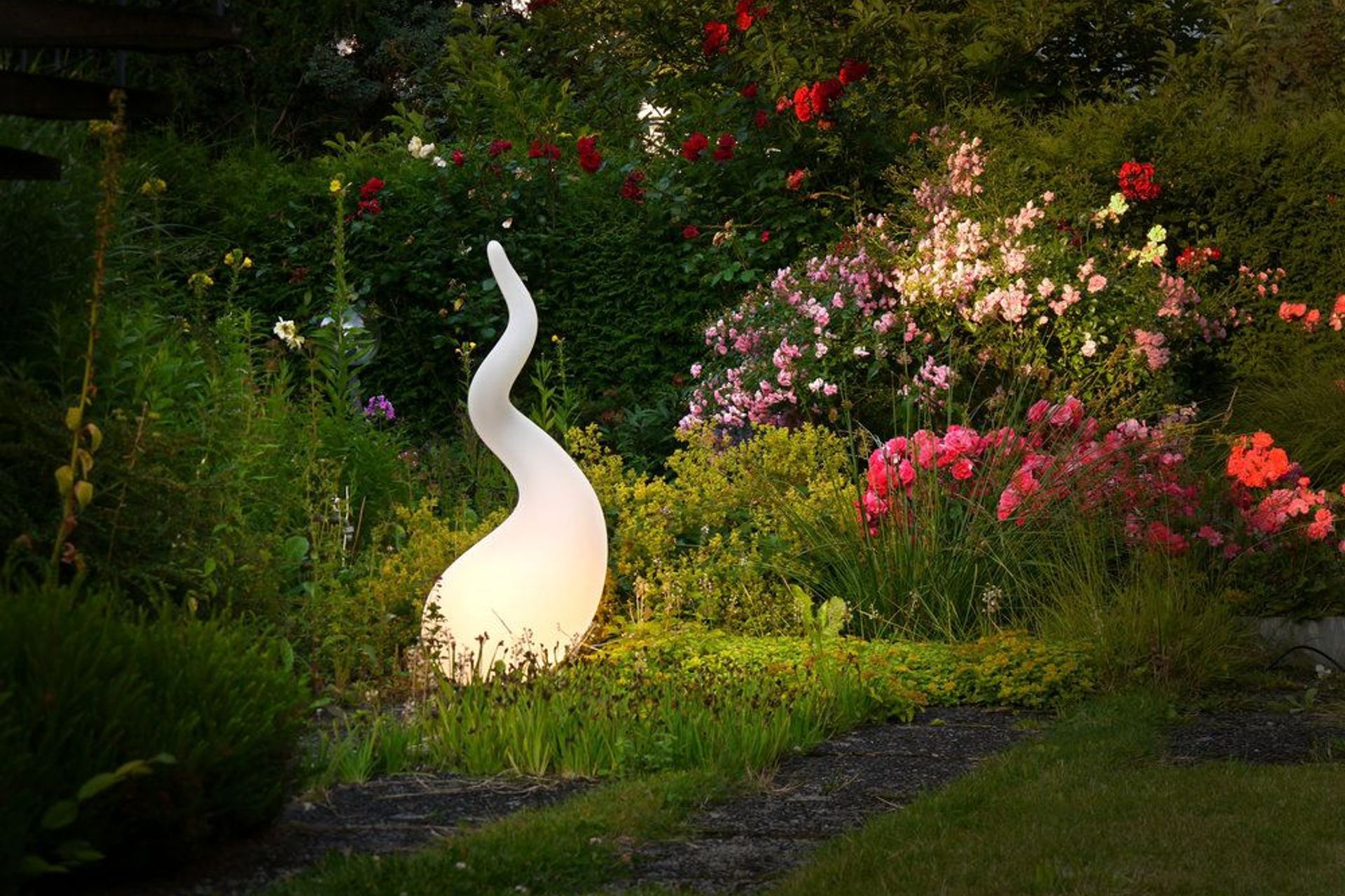 The Alien Outdoor Lamp by Next from Garden Solutions excites with its unusual shape.