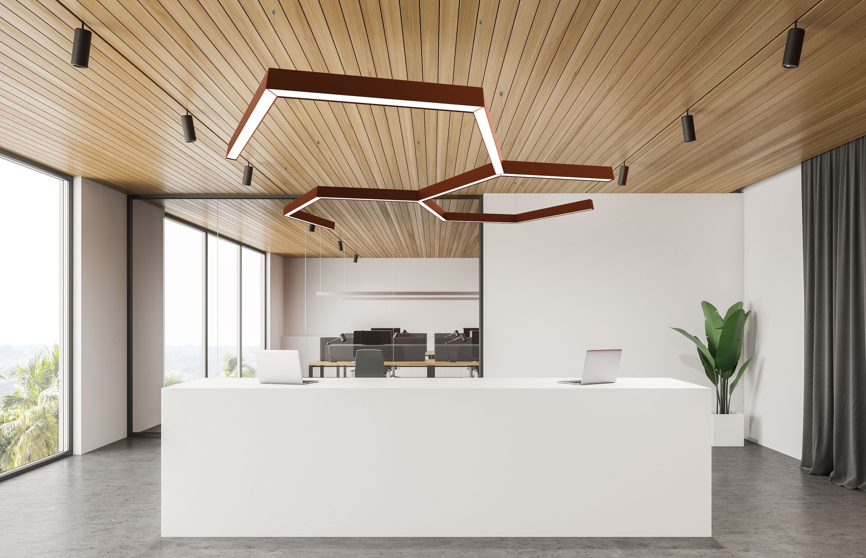 The highline 05 100mm luminaires slot into the joiners, meaning endless possibilities for configurations.