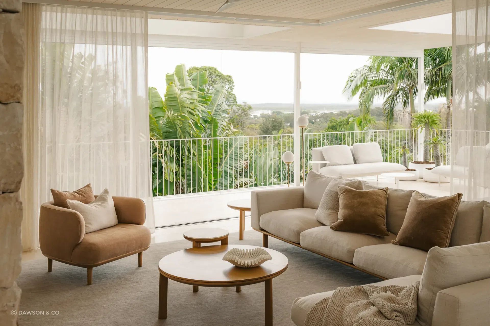 Johanna Occasional chair, Otway coffee tables, Otway Modular Sofa