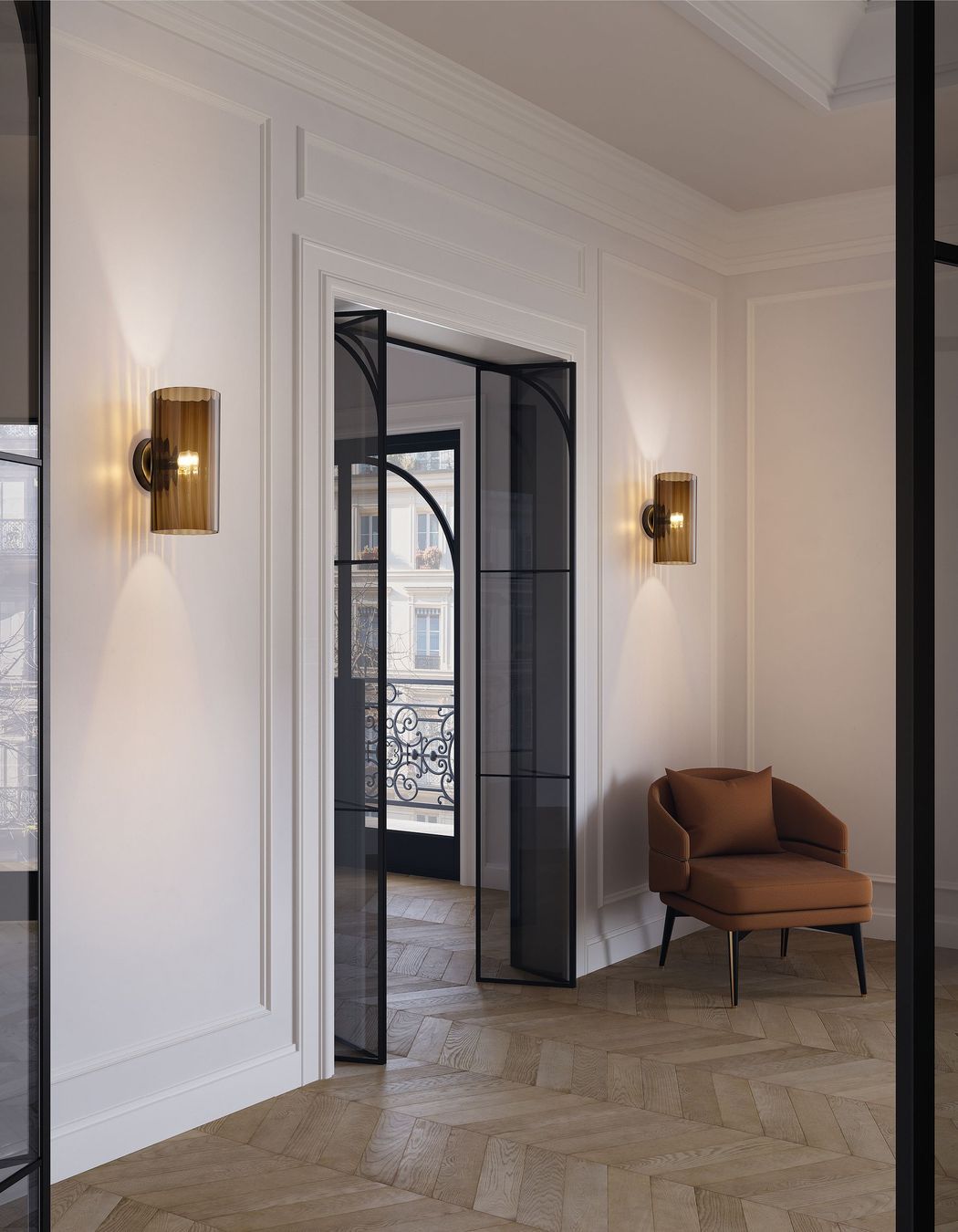 Armonia wall light available in a range of Murano glass designs & colours