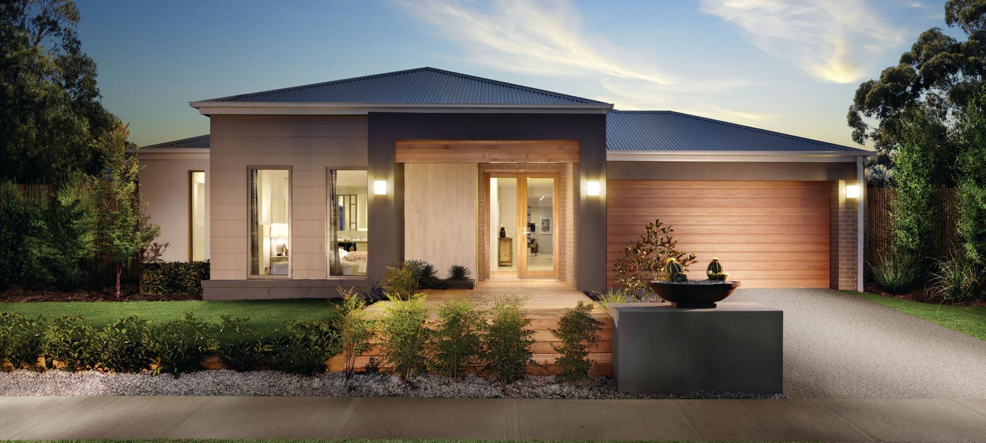 Slimline Sectional Door in UniCote LUX Ashwood | Steel-Line