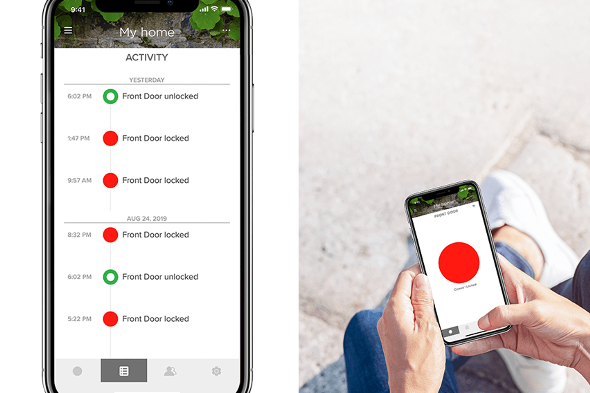 With the Yale Access Kit you will also be assured of the security of your home and have the ability to lock and unlock your front door remotely.