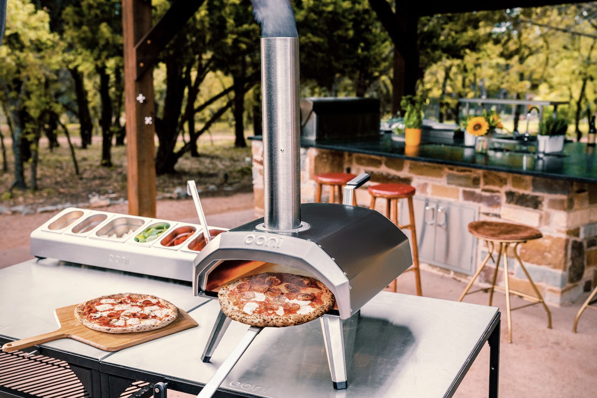 The product was born from a husband and wife duo's desire to create a cost-effective pizza oven.