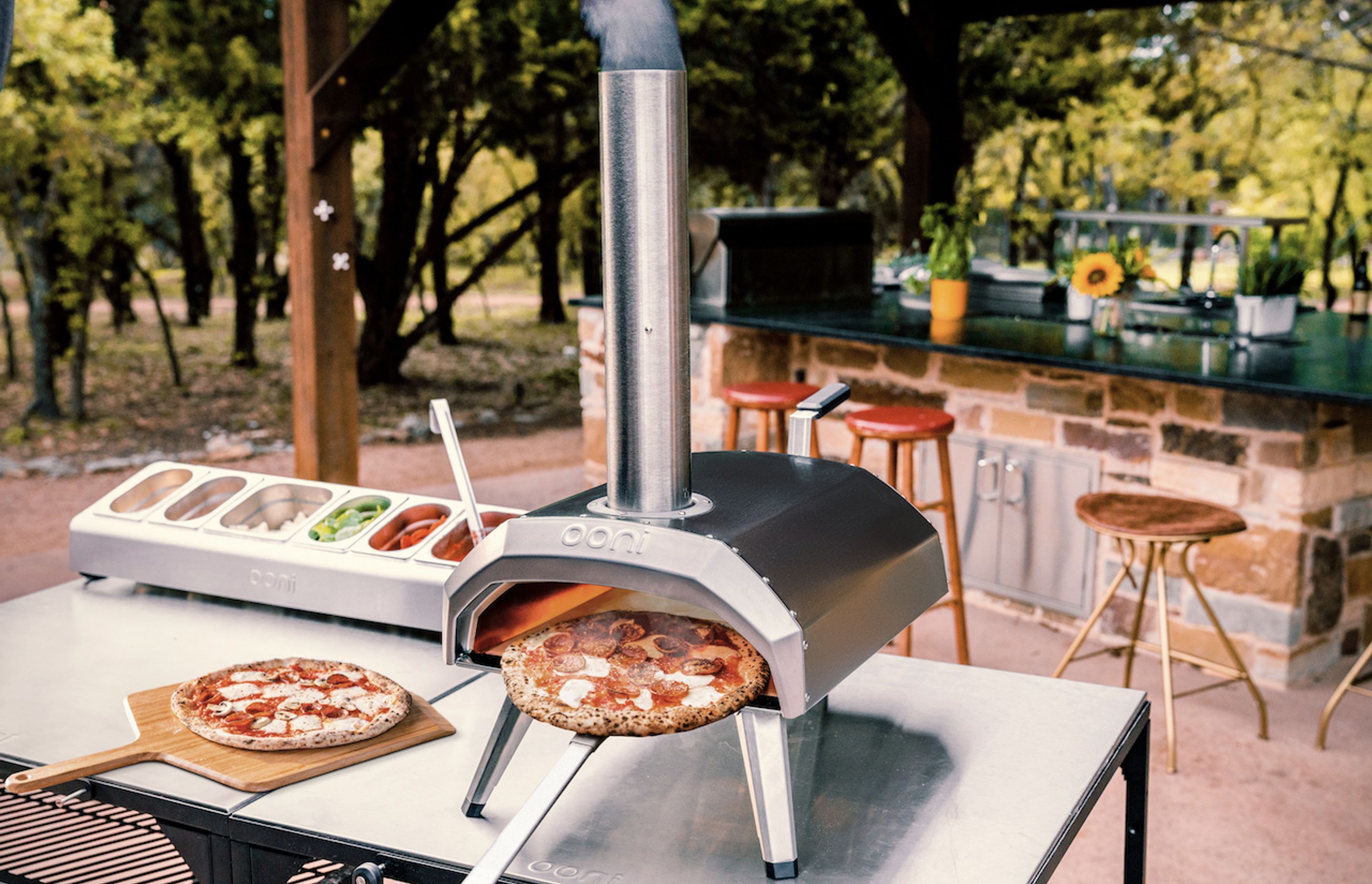The product was born from a husband and wife duo's desire to create a cost-effective pizza oven.