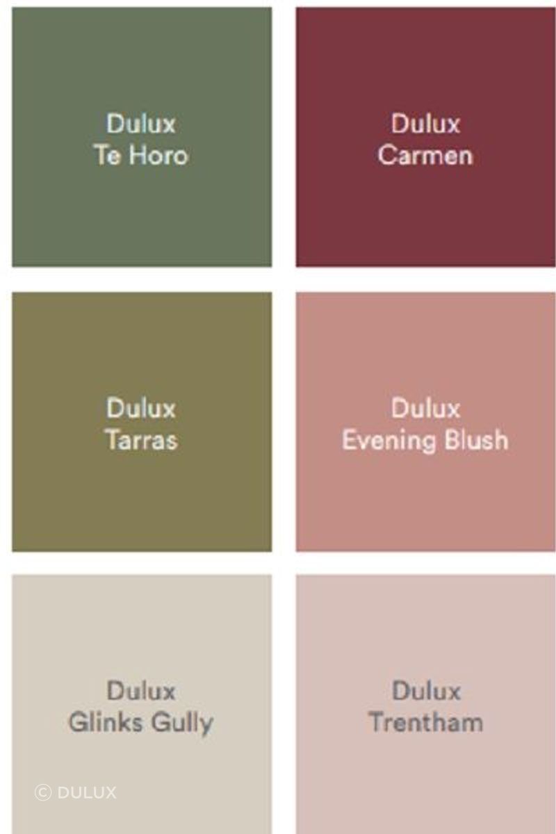 Dulux Autumn Trends 2024 comforting midtone hues into your