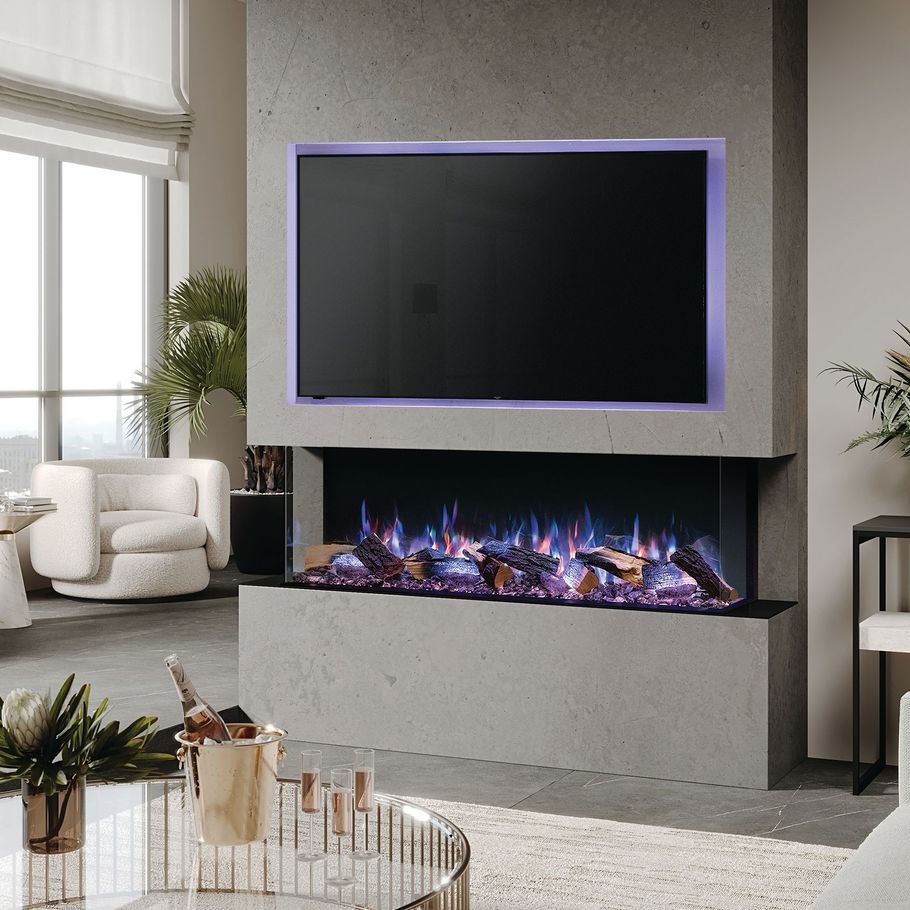 Transform your living room with the media wall fireplace trend
