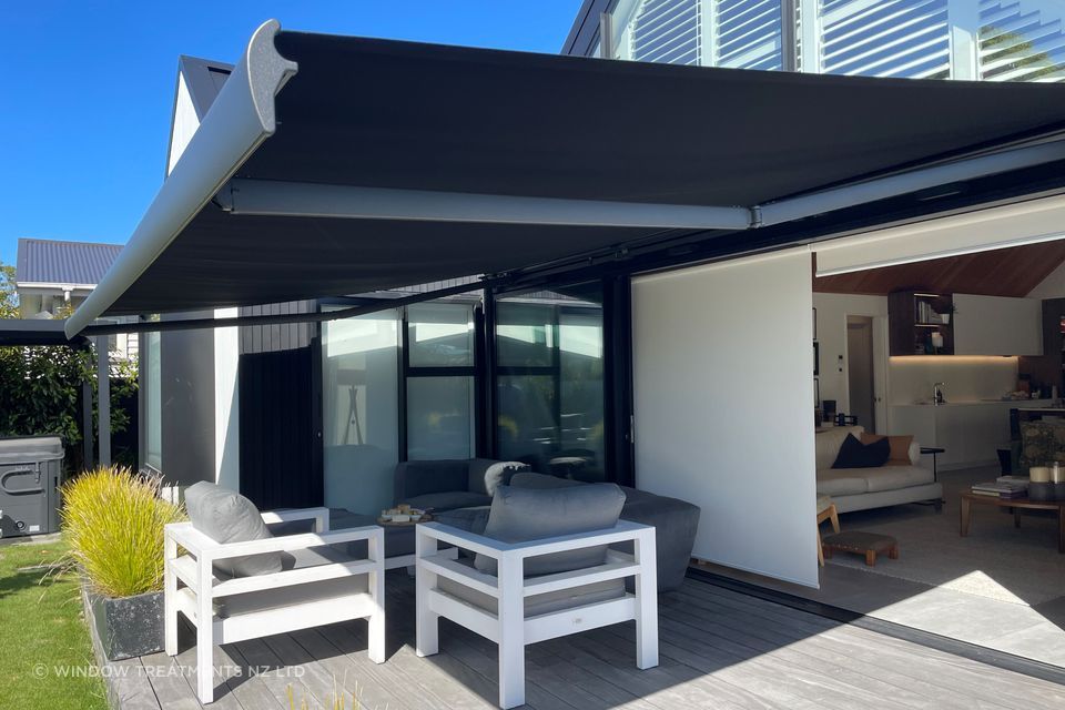 Awnings are ideal for those who require an unencumbered area below and full retractability.