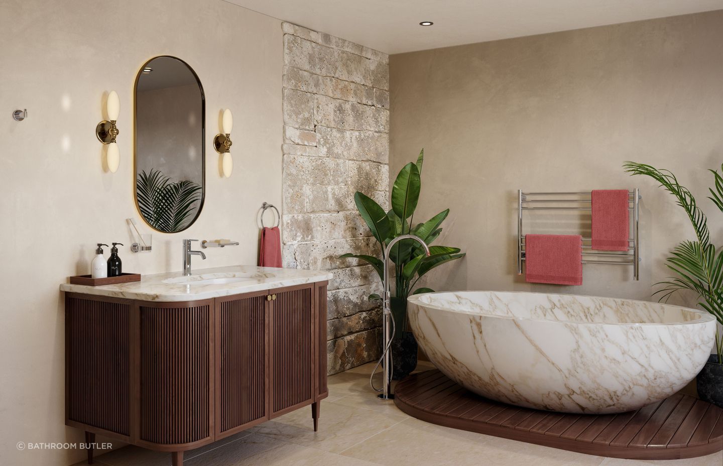 8200 Series & NATURAL& bar 1100mm in Polished stainless steel