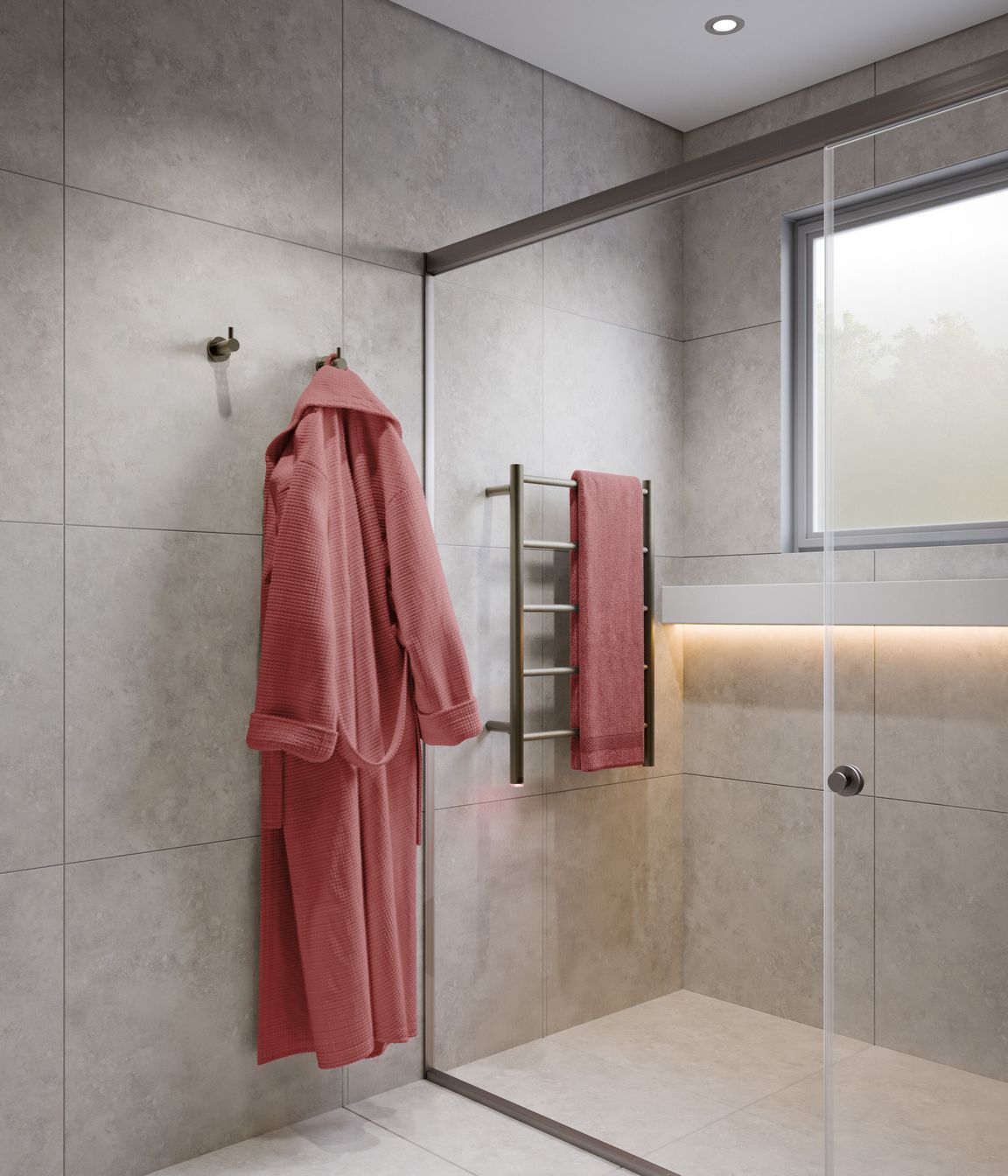 4810 Robe Hook & NATURAL 5 bar in Graphite.