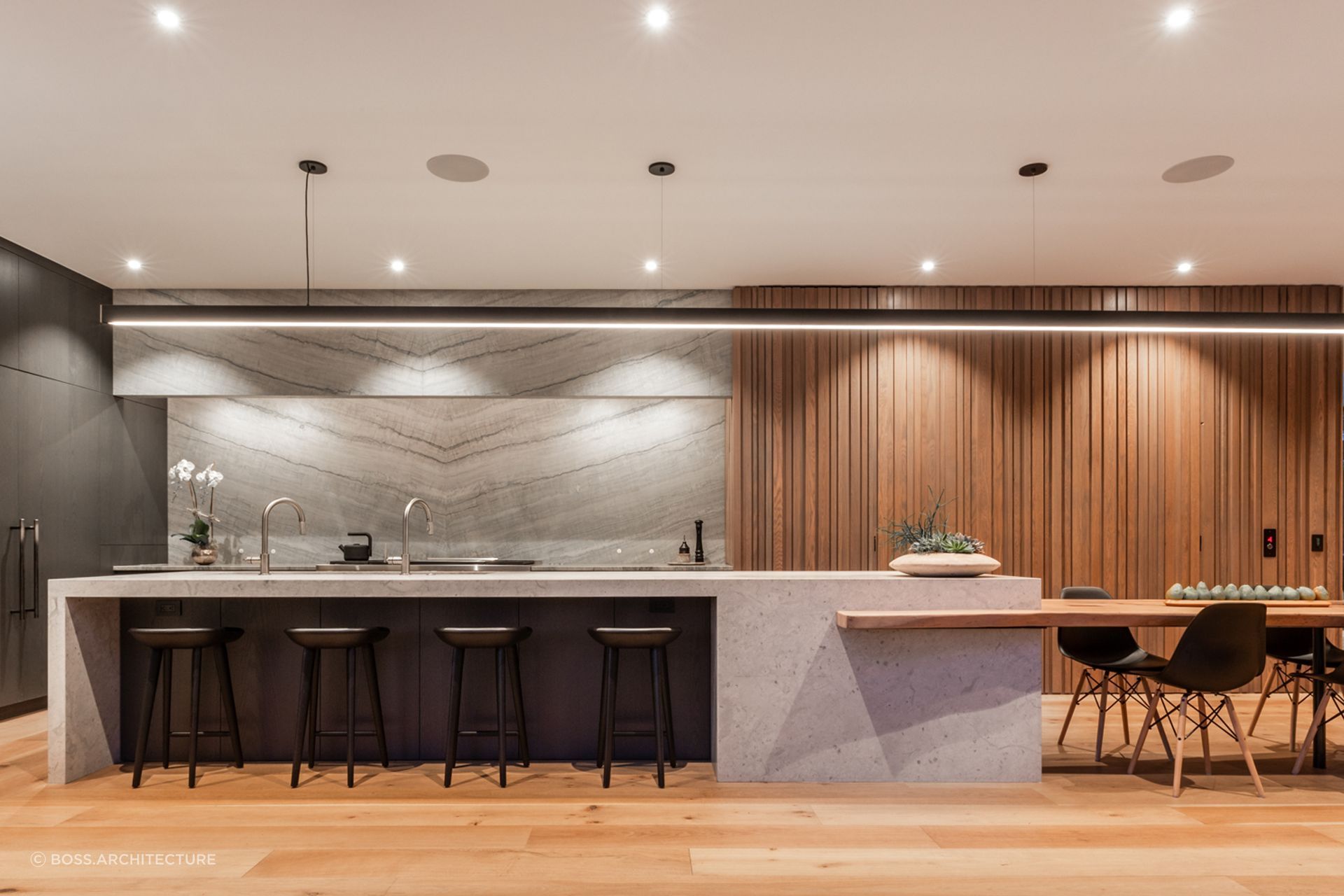 Vonmod did all the millwork for this Cherry Creek home designed by BOSS.architecture and featured in our Fall 2020 issue. Photo by Justin Martin.