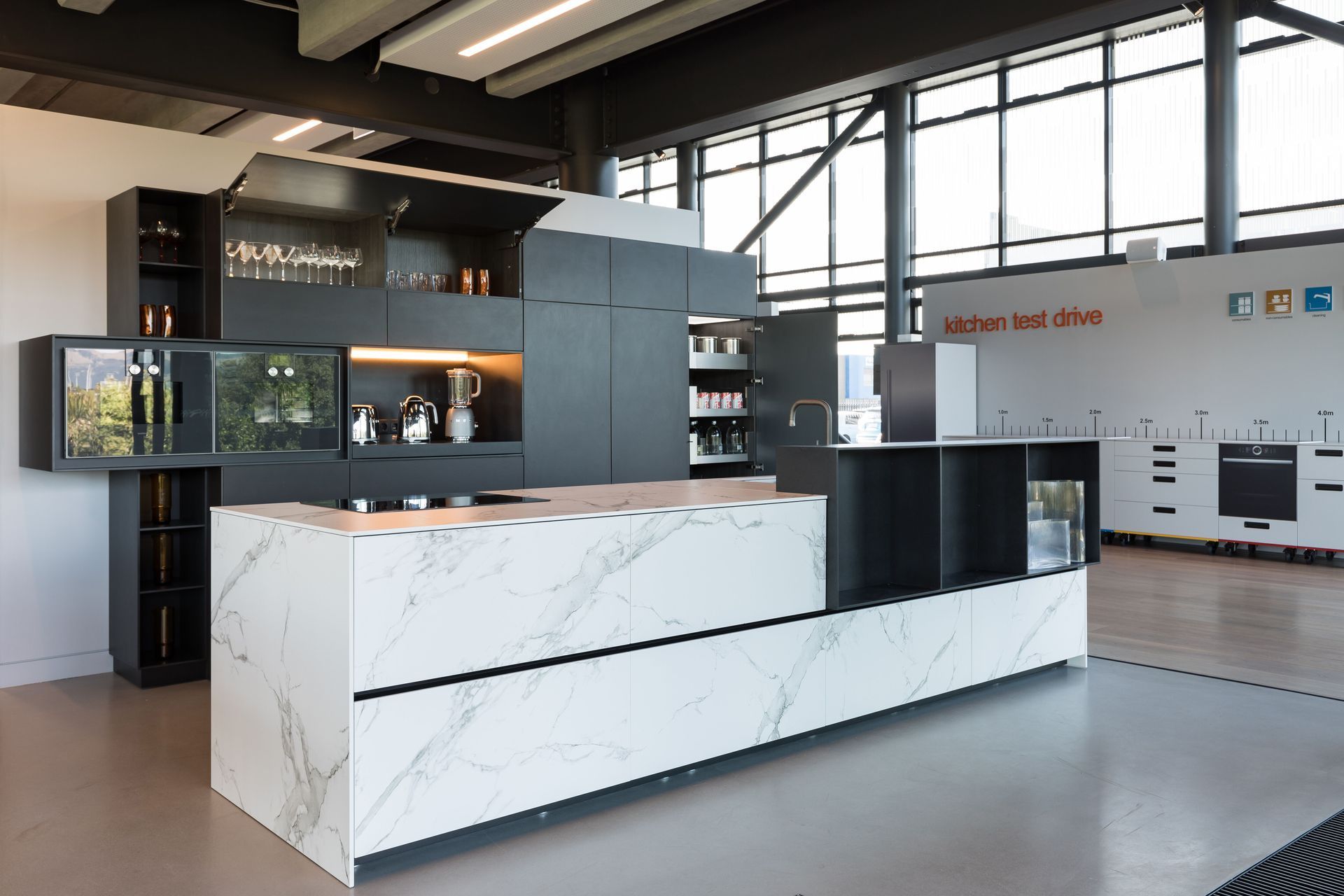 The new showroom in Wigram is designed to allow customers to test out their kitchens.