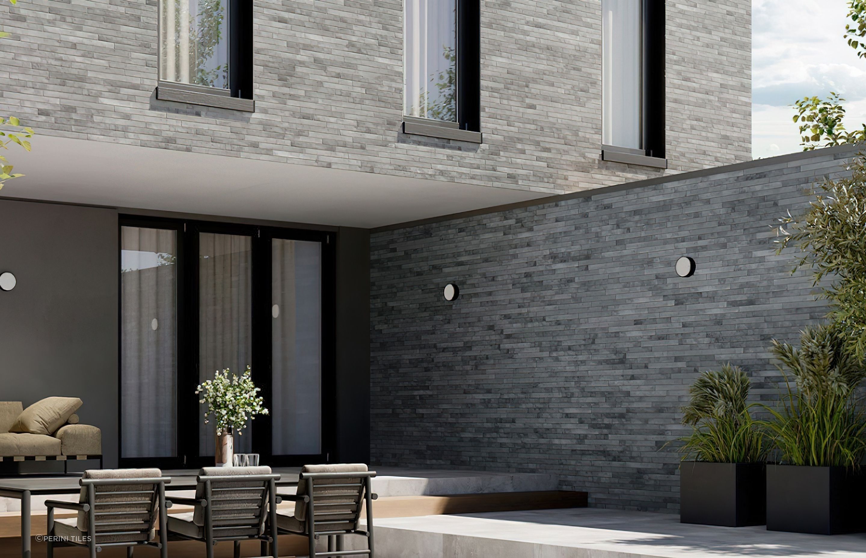 Our stunning Bata collection can be used as an outdoor wall tile as well as an outdoor/indoor floor tile. This elegant collection offers an ultra-realistic brick look and is available in a selection of modern colour options to suit any number of architectural styles.