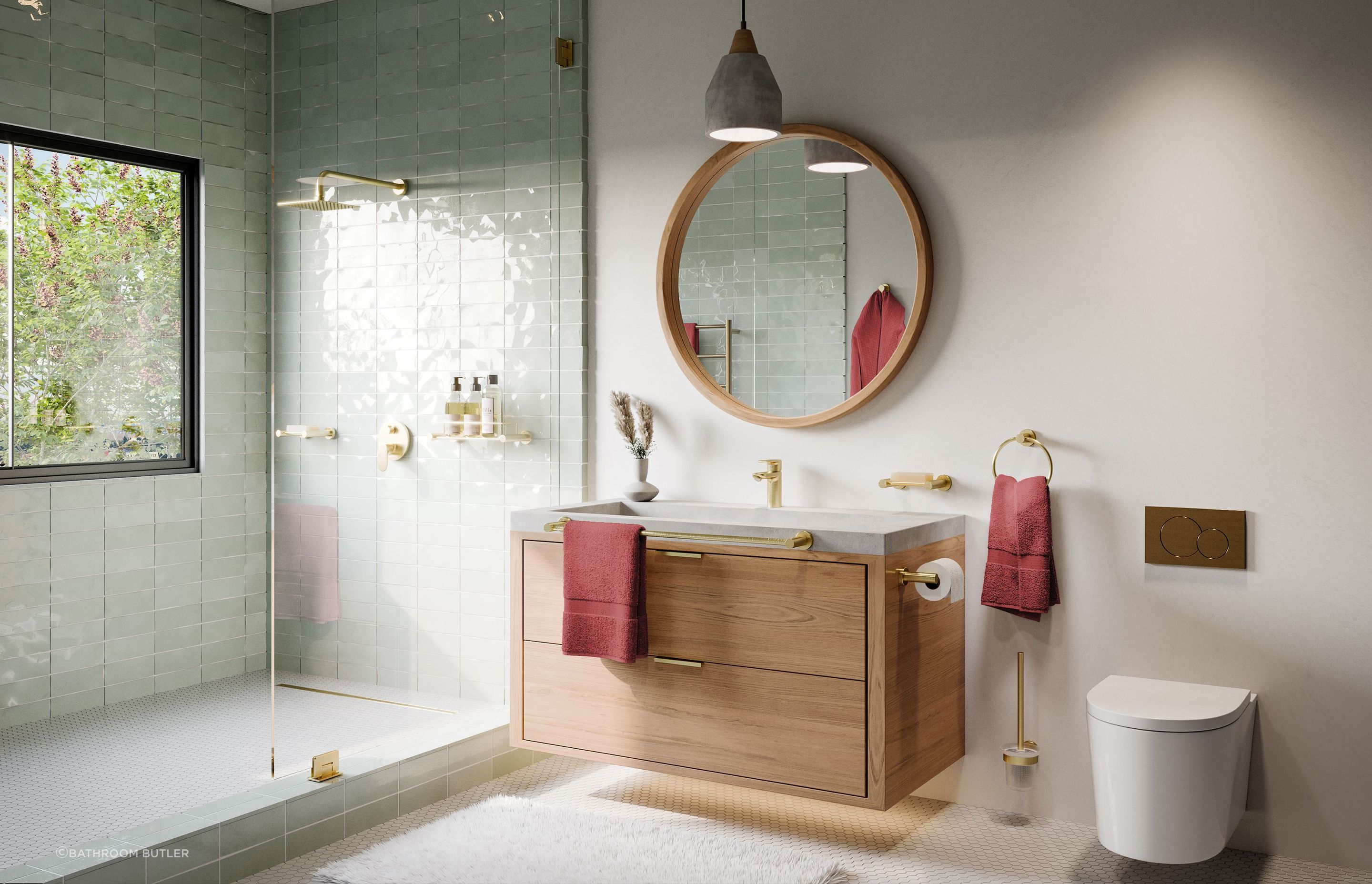 Bathroom Butler Champagne Gold 4600 Series Bathroom Accessories