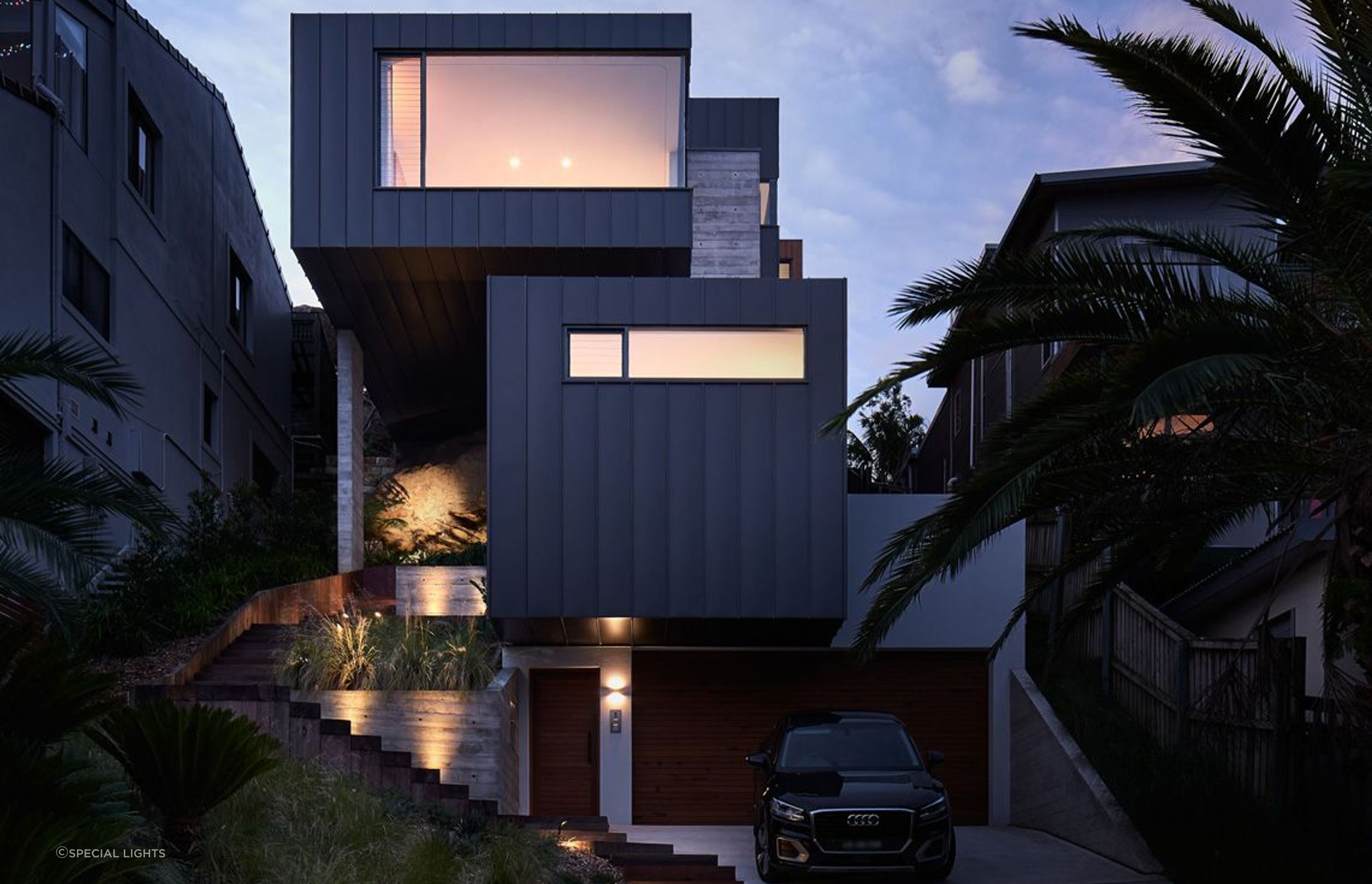 This Curl Curl residence shows just how stylish stair lights can be