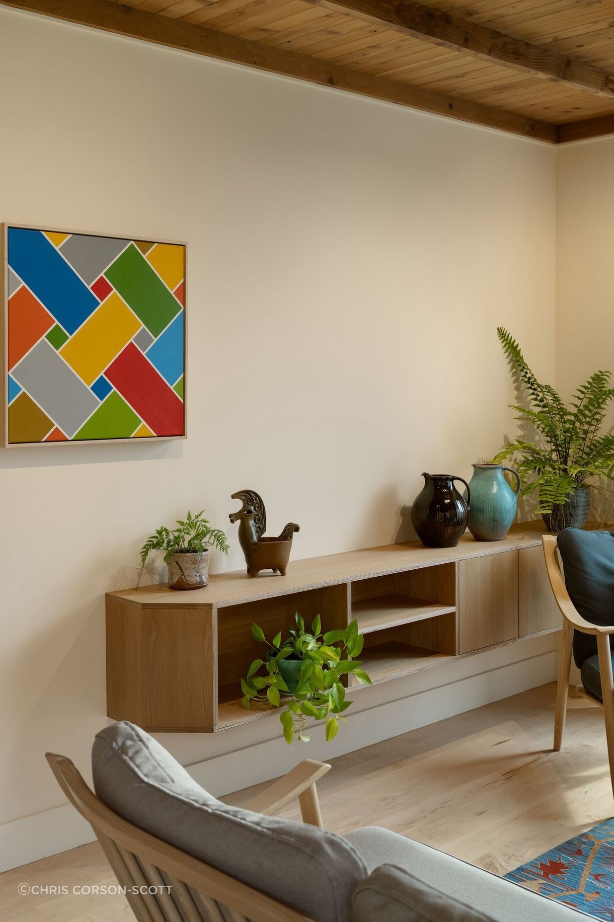 Interior Design and Architecture by Chris Corson-Scott and Pac Studio – Lounge pieces by Ercol 'Marino' Sofa and Armchair