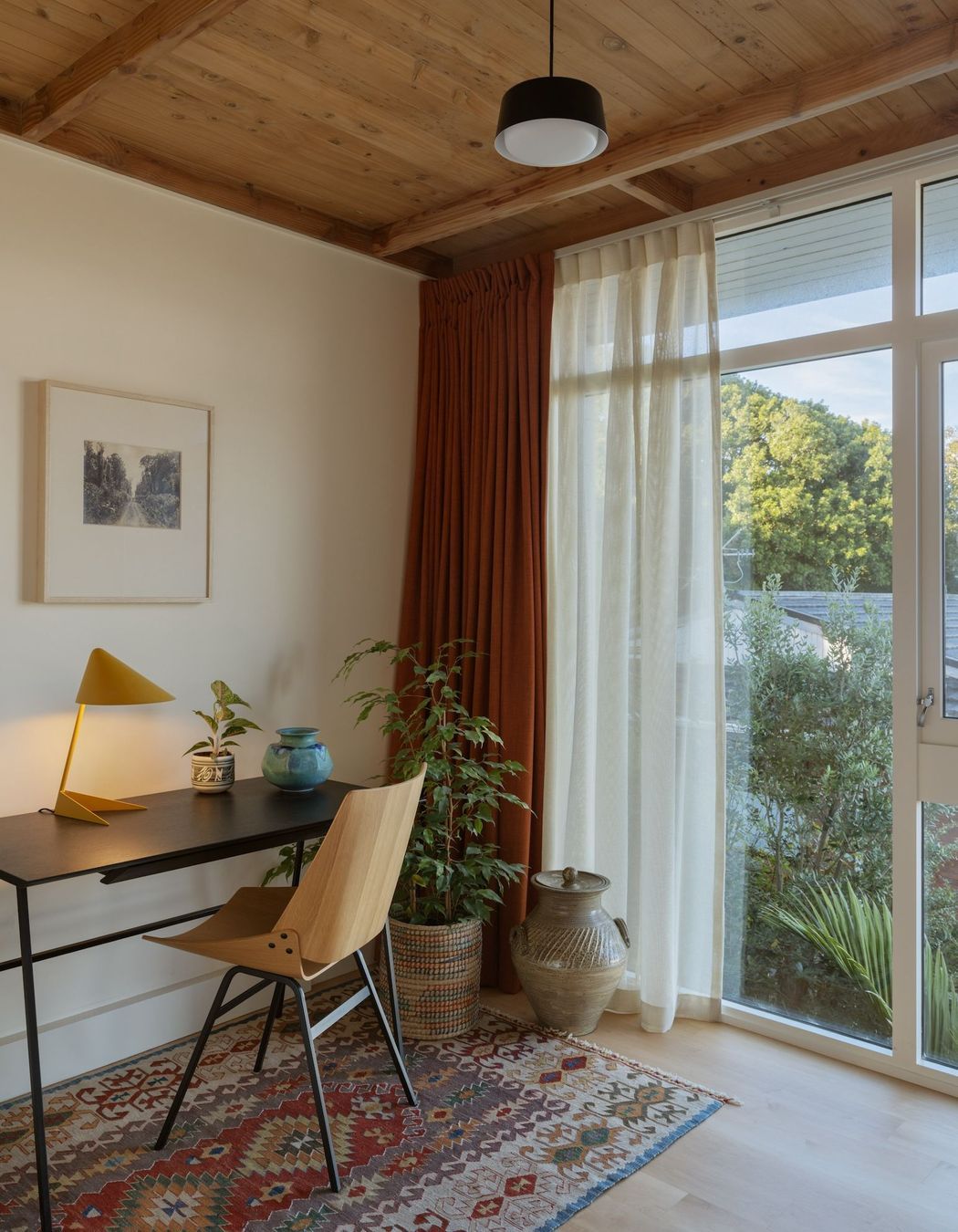 Interior Design and Architecture by Chris Corson Scott and Pac Studio – Rex Kralj SQ Desk, Shell Chair and Warm Nordic 'Ambience' Lamp