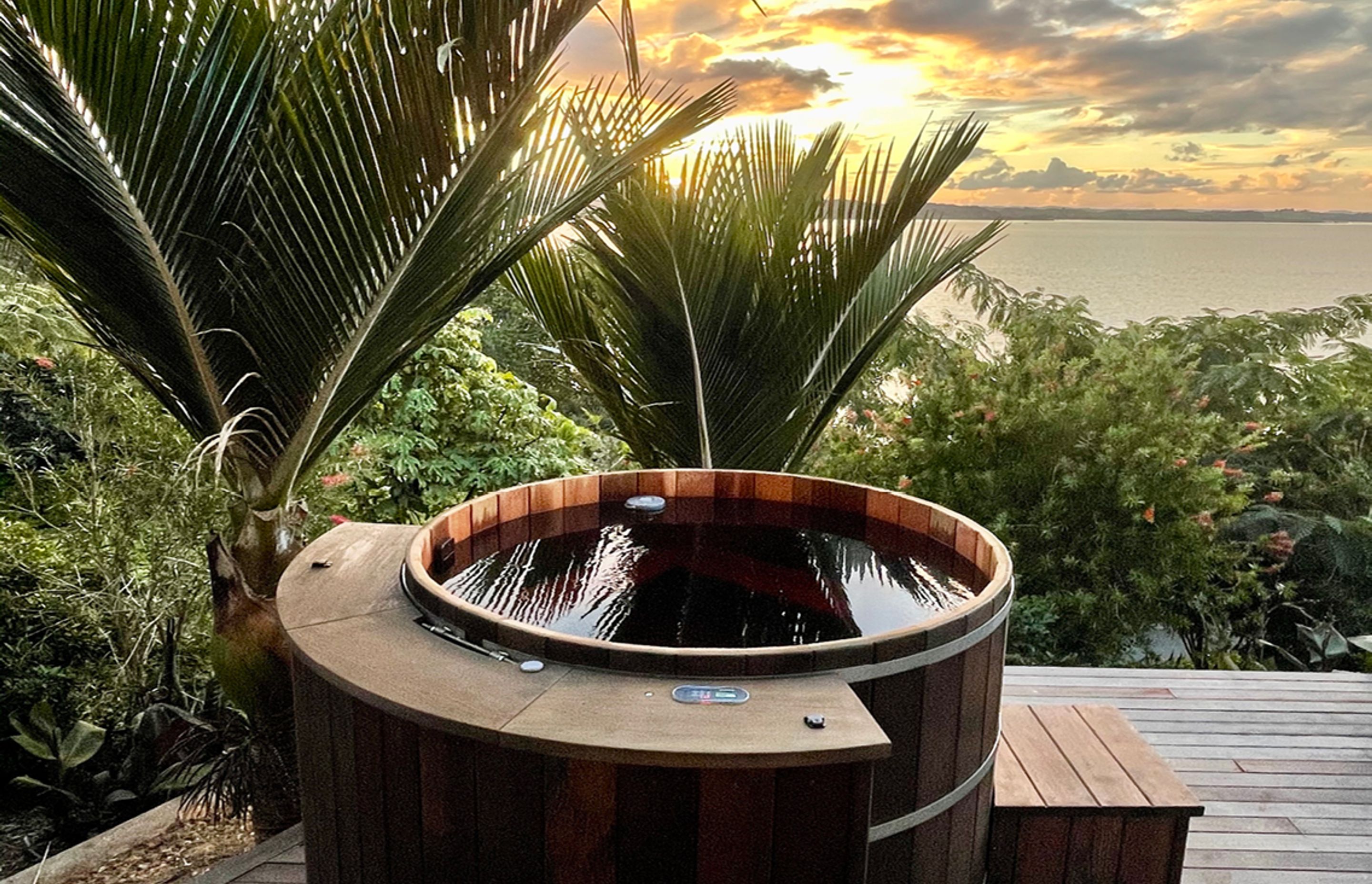 Want to soak in the ambience while soaking in your hot tub? Consider an electric element or gas heater option for heating your hot tub without creating any noise to detract from the surroundings.