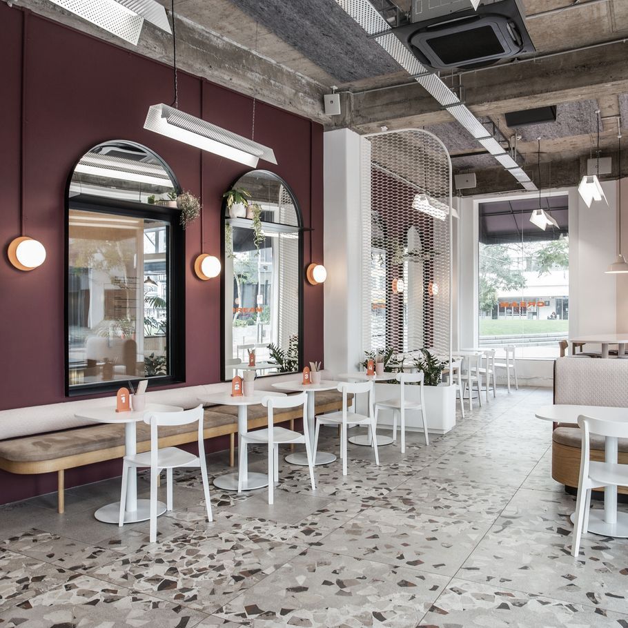 Old-school diner meets contemporary café in this Hamilton eatery fit-out