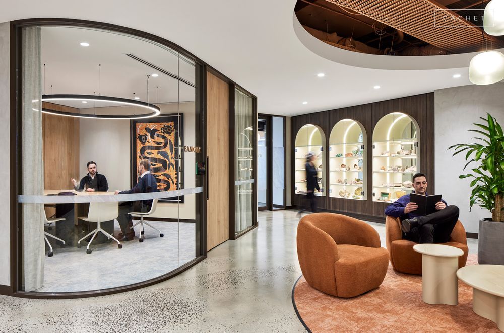 The MMG interior features curves and warm, rusty tones. Image credit: Lisbeth Grosmann