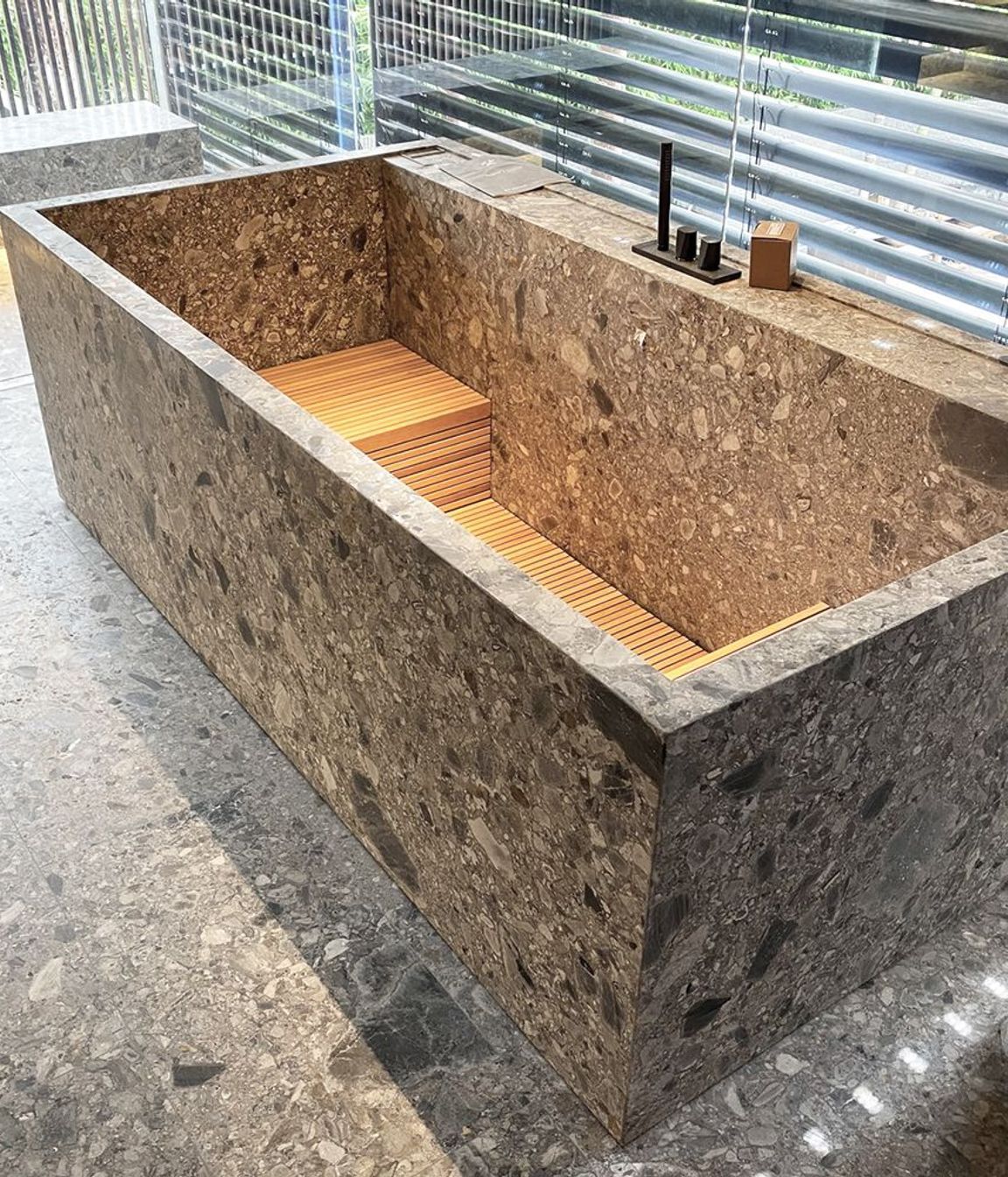 Limestone comes in various tones and colours.