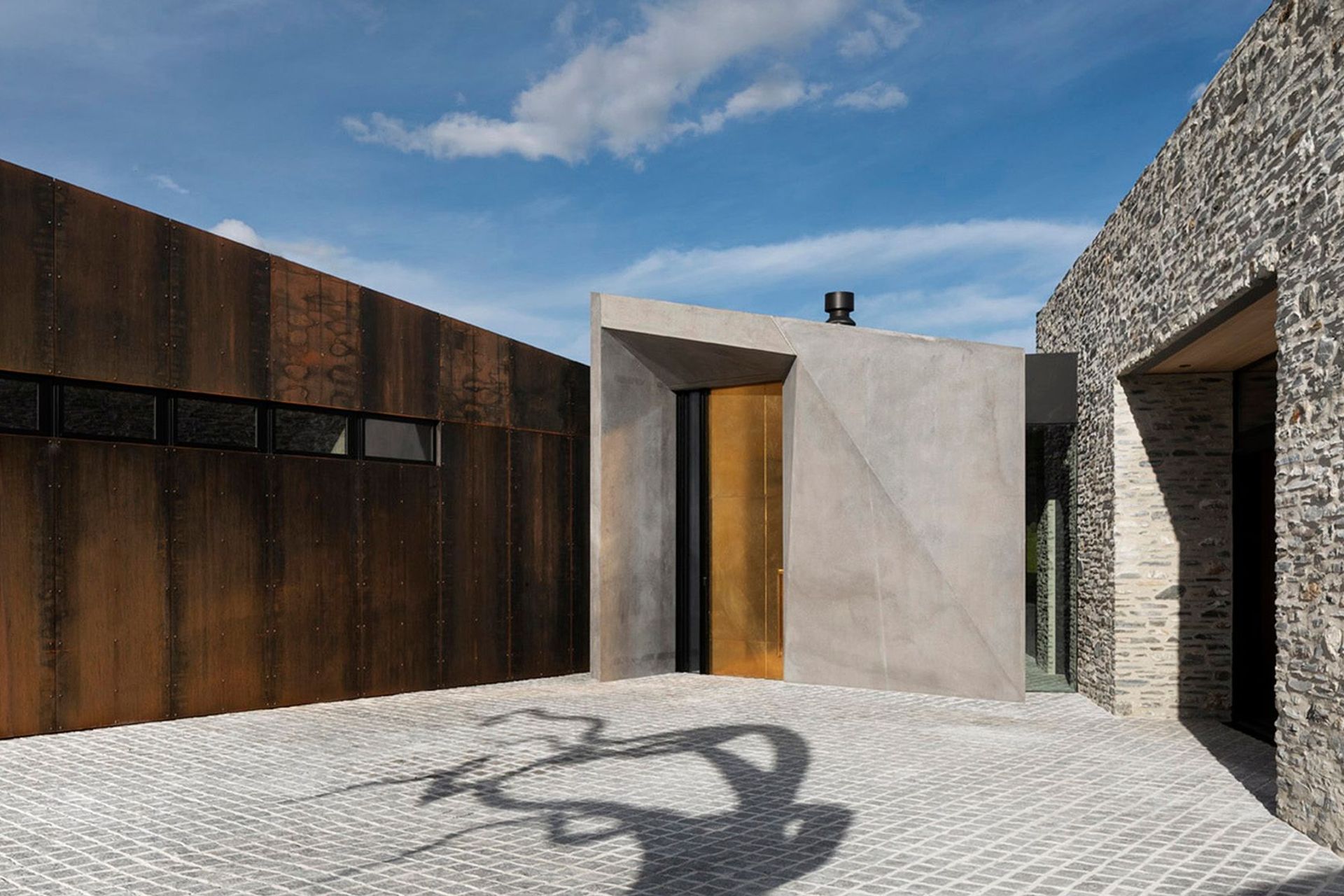 Concrete cladding is perfect for creating that strong industrial look.