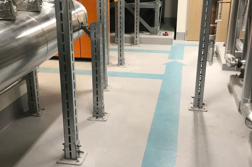 Equus Chavaline Dexx was specified for the plant decks due to its high water resistance and durability in high traffic areas.