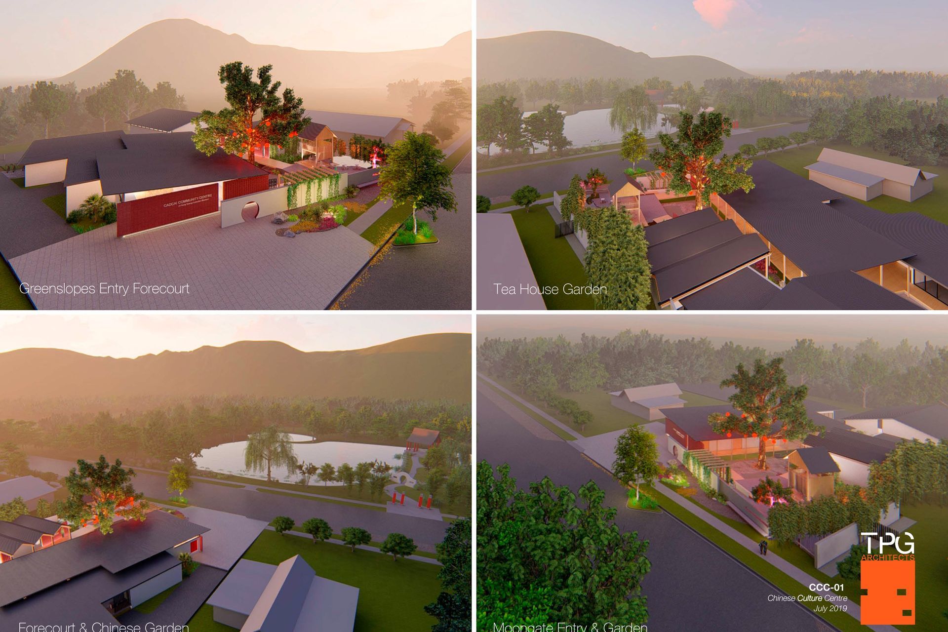 Chinese Cultural Centre Aerial Views