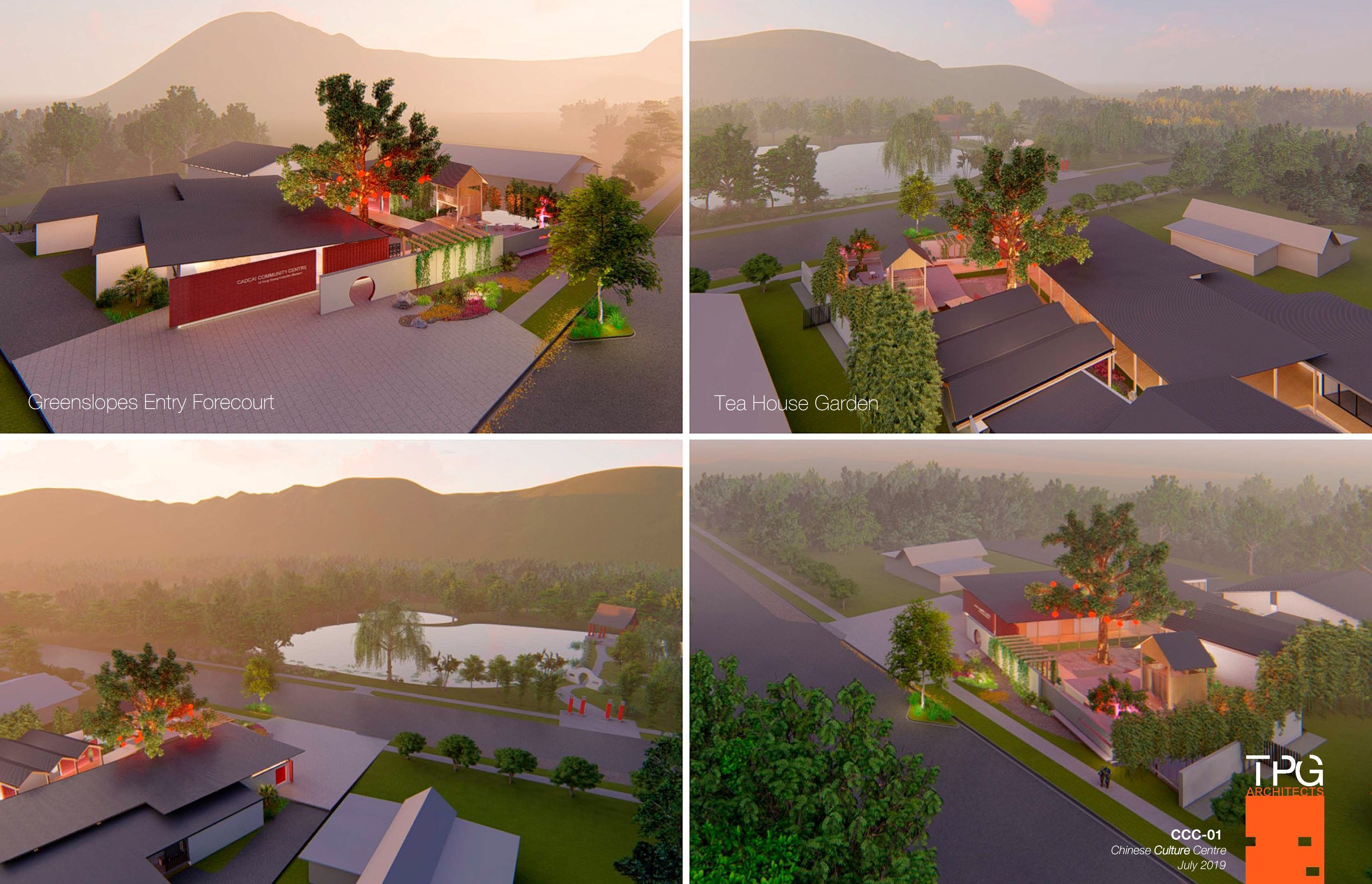 Chinese Cultural Centre Aerial Views
