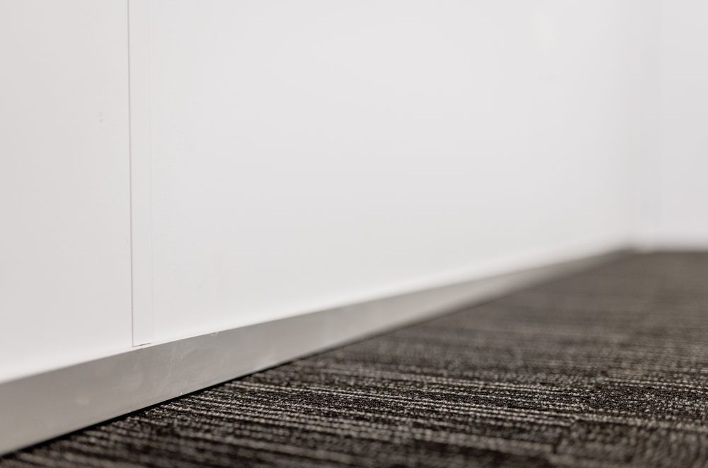 Climateline skirting trim anodised