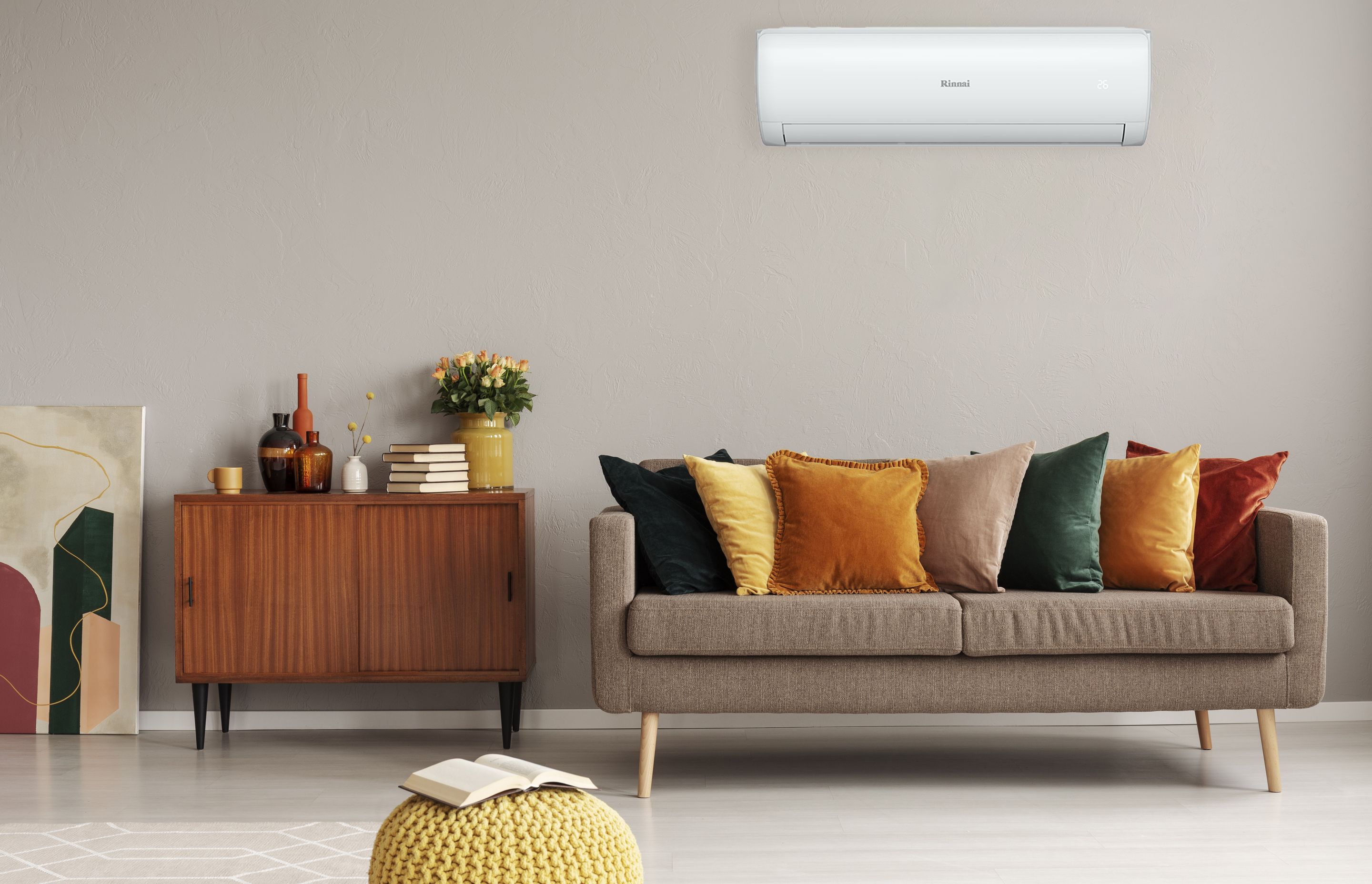 ‘High-Wall Split’ heat pumps are the most popular and cost-effective system and are designed to be a one-room heating and cooling solution and have a single outdoor unit connected to one indoor unit.