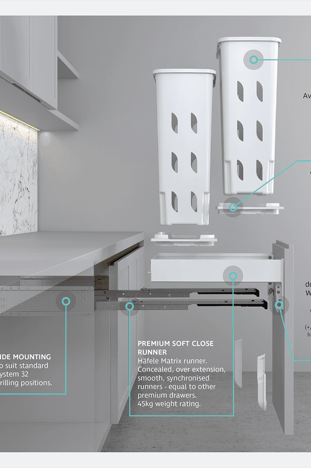 New Concelo 2 x 35L Laundry
