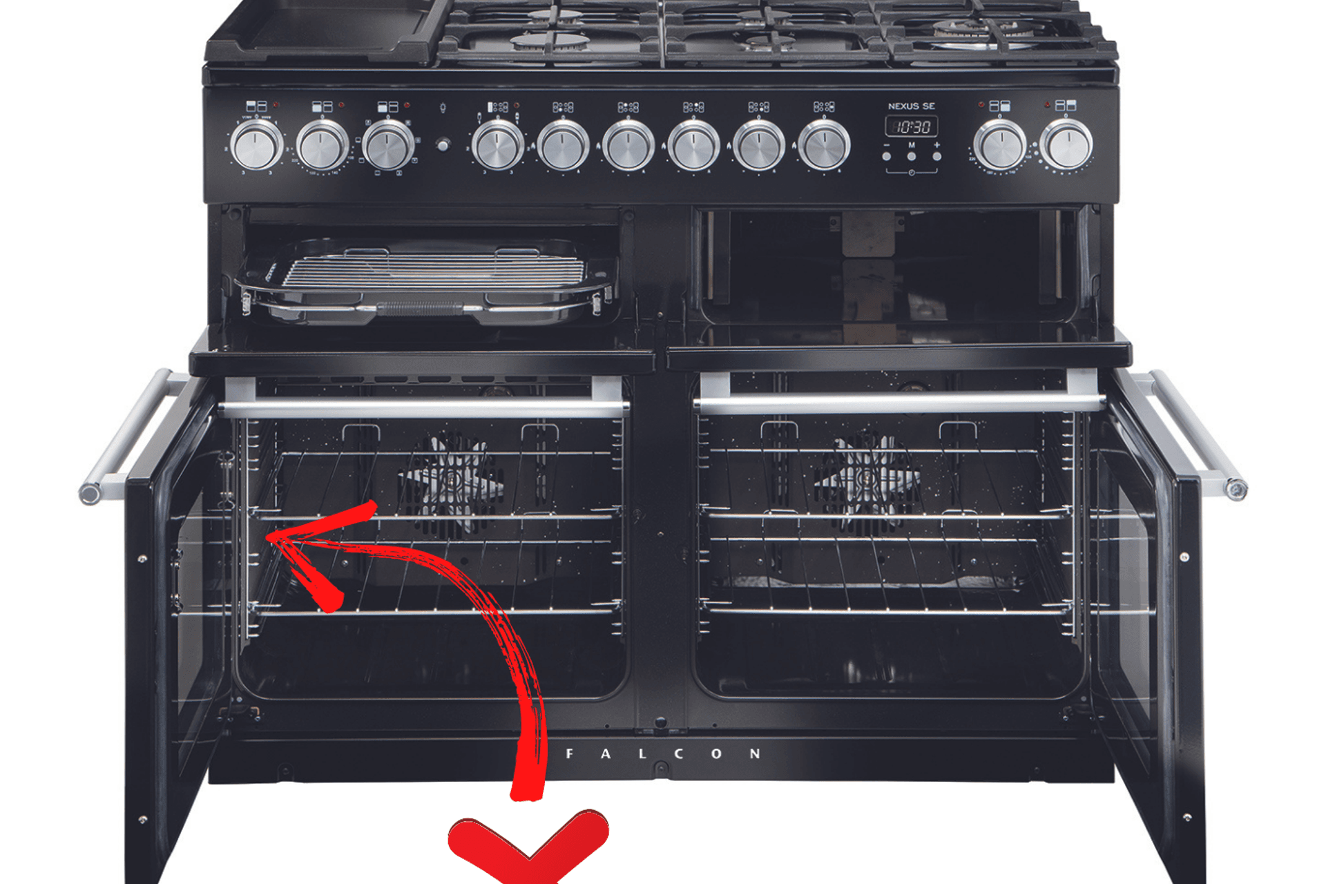 What Falcon parts and accessories can be placed in the dishwasher?