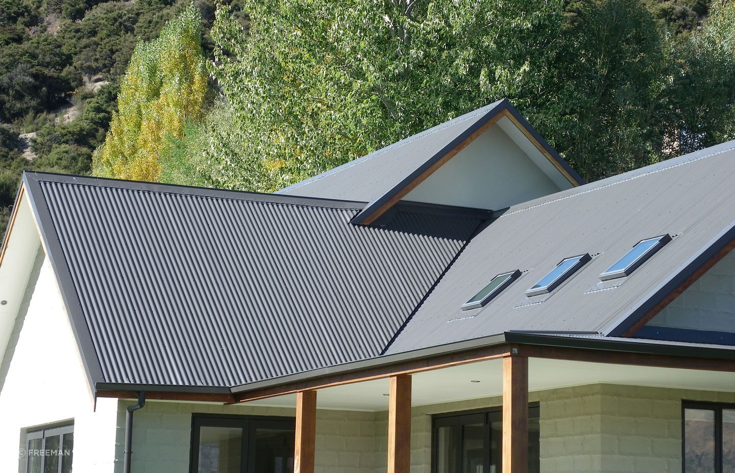 The classic corrugate iron roofing by Freeman Roofing, a Kiwi favourite for more than a century.
