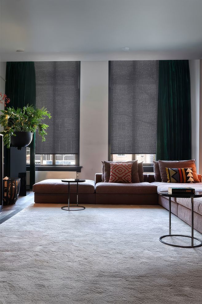 Heavy lined curtains provide excellent insulation benefits, particularly when floor-length and properly fitted.