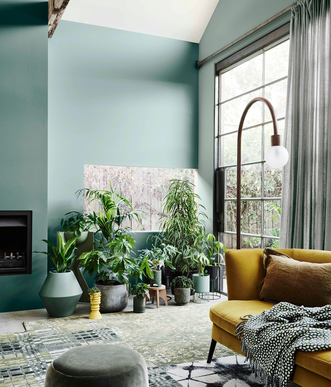 Image credit: Wall (left) Dulux® Hancock, wall (right) Dulux® Pencarrow. Styling: Bree Leech, Photographer: Lisa Cohen.