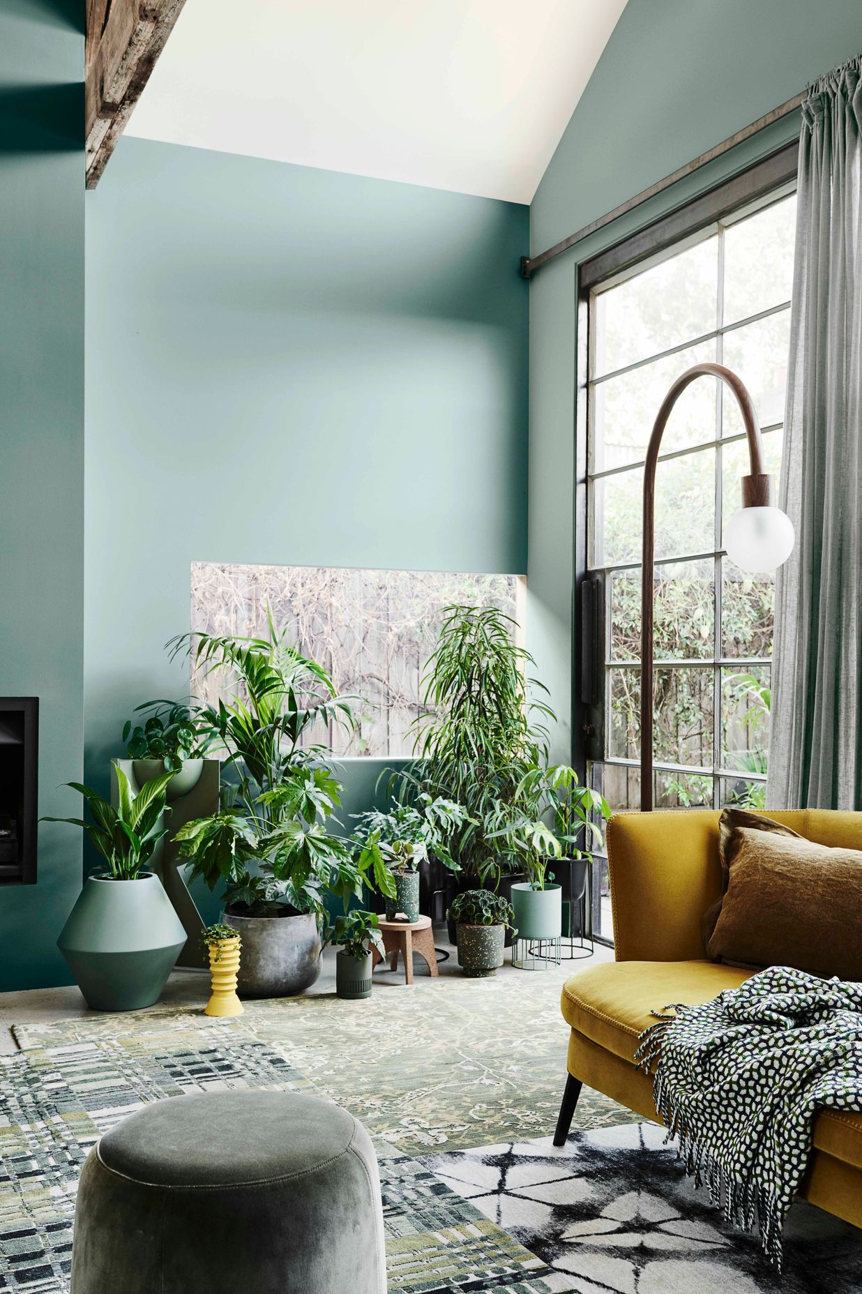 Image credit: Wall (left) Dulux® Hancock, wall (right) Dulux® Pencarrow. Styling: Bree Leech, Photographer: Lisa Cohen.